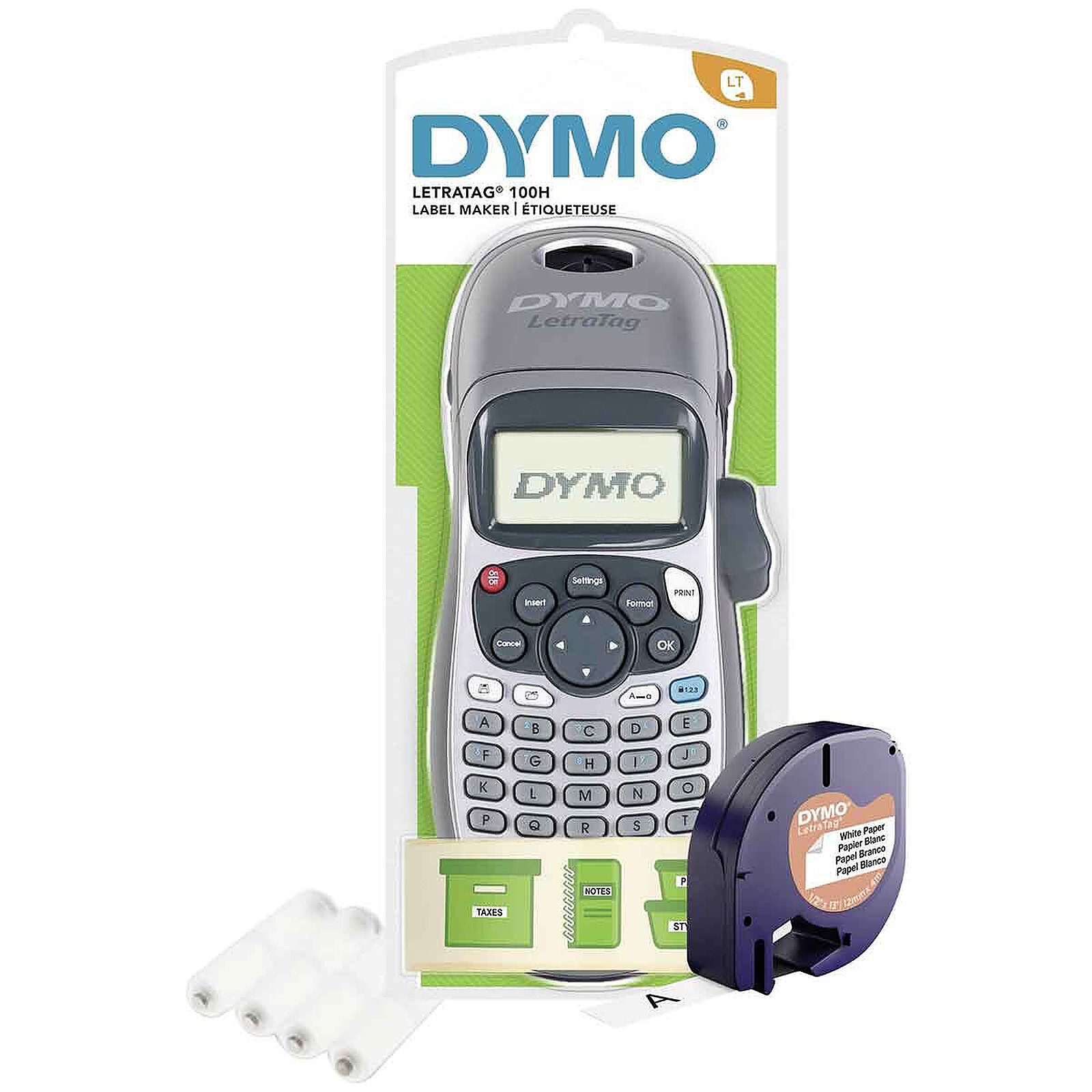 DYMO LetraTag Plus LT 100H Silver Label Maker LDLC DYMO LetraTag Plus LT 100H Silver Label Maker LDLC