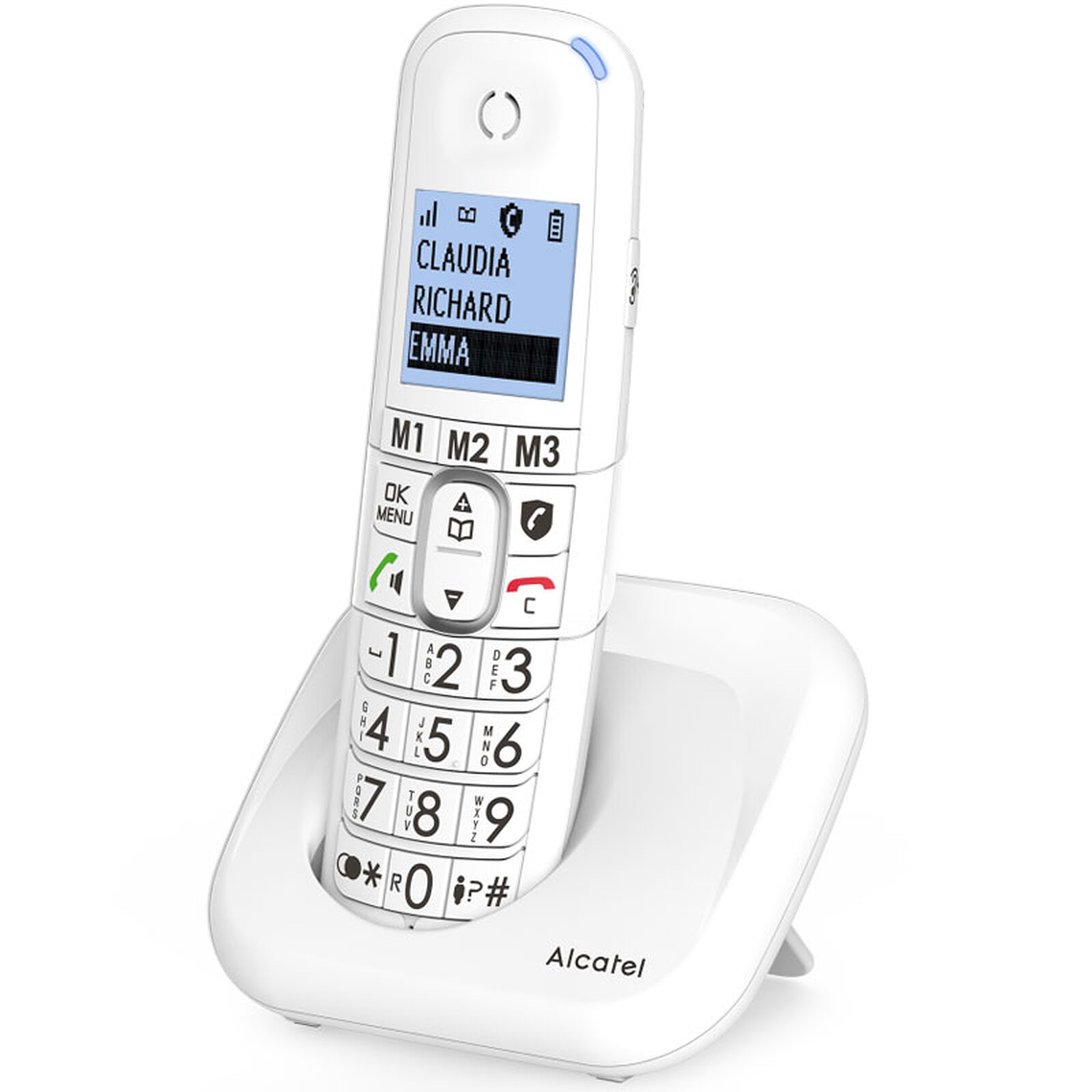 Téléphone sans fil ALCATEL F890 Voice Duo Noir Avec répo…