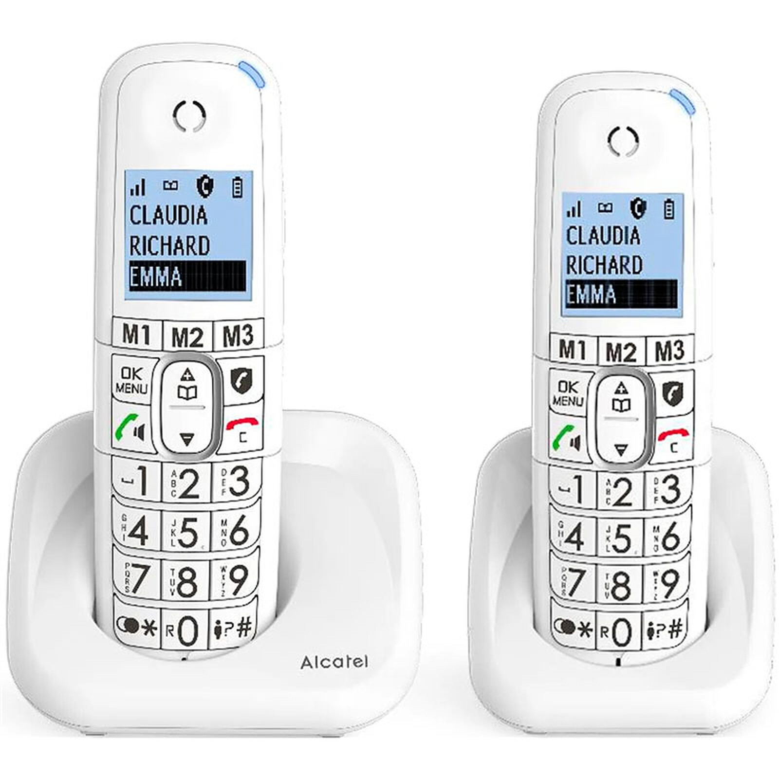 Alcatel - alcatel - téléphone sans fil duo dect gris avec
