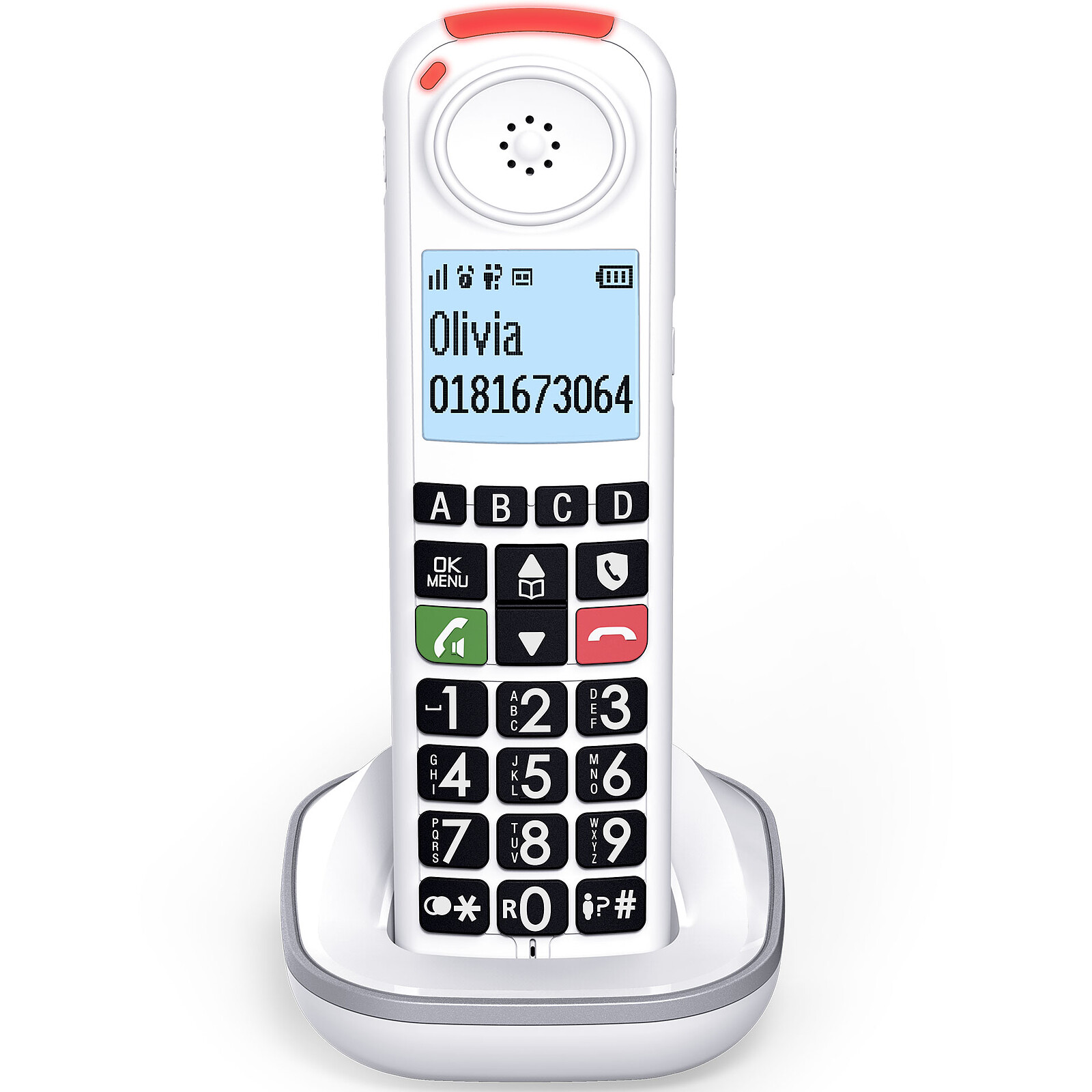Logicom Confort 250 Duo Téléphone Sans Fil Sans Répondeur Blanc