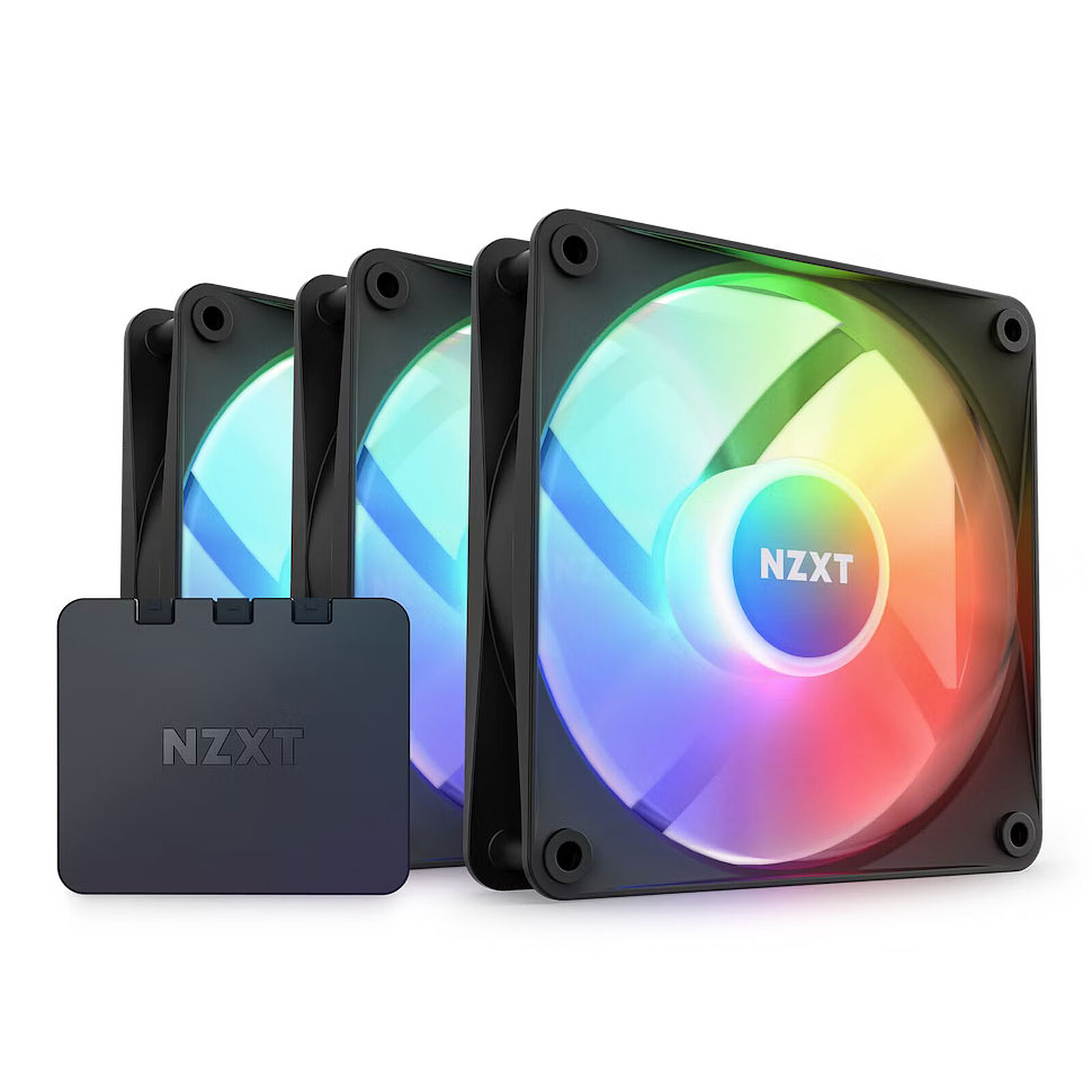 NZXT F120 RGB Duo Triple Pack (Noir) - Ventilateur boîtier - Garantie 3 ans  LDLC