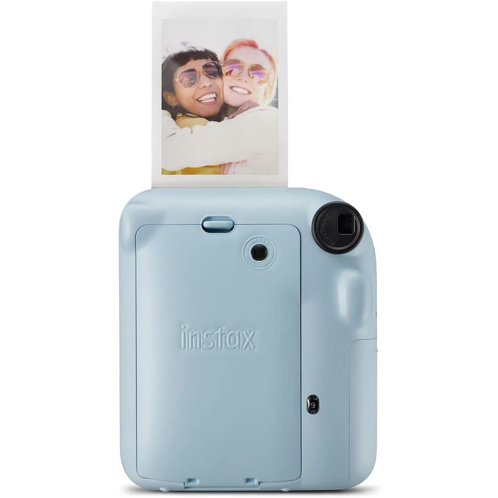 Cámara instantánea Fujifilm Instax Mini 9 (azul hielo) con paquete