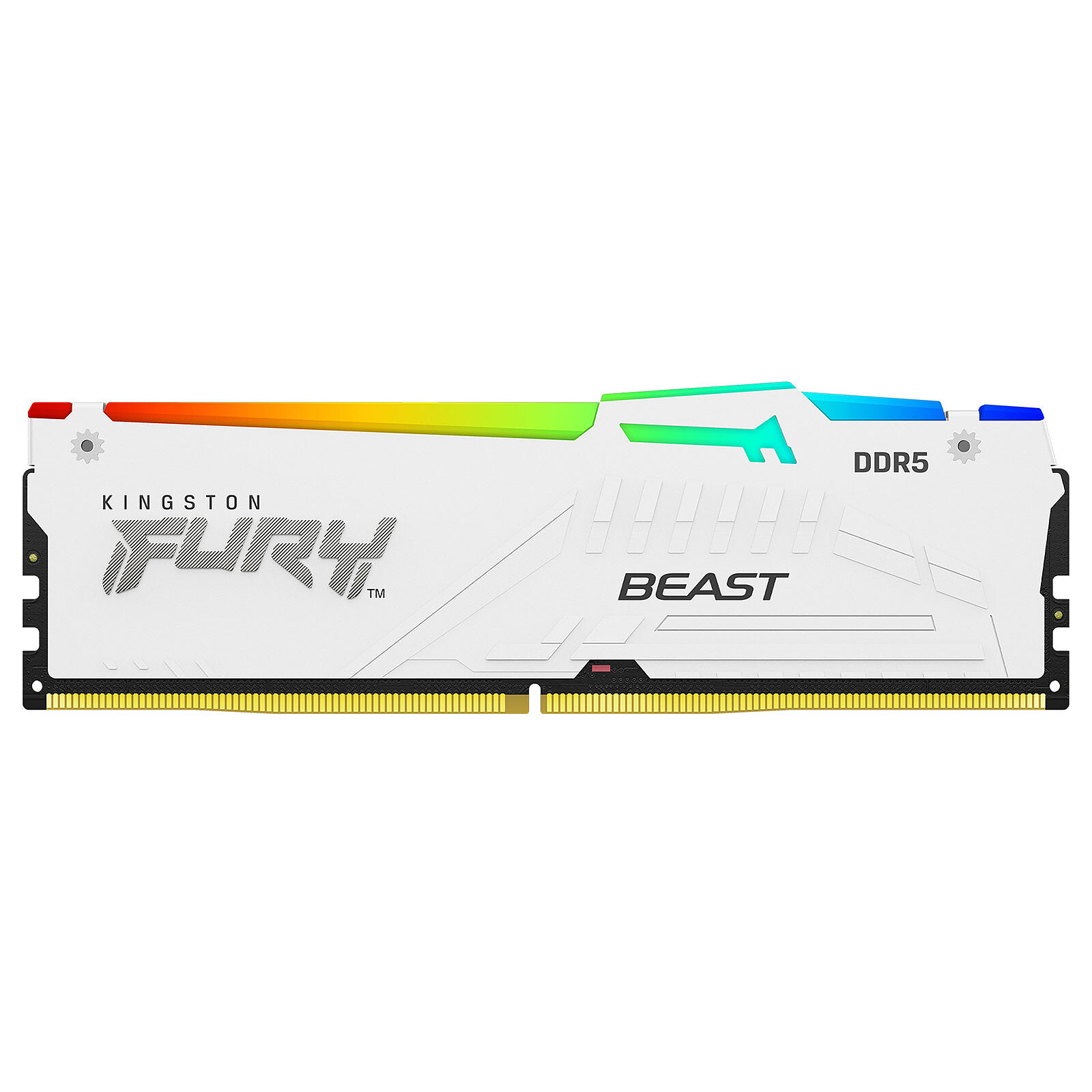 Kingston FURY Beast RGB 32 Go (2 x 16 Go) DDR5 5600 MHz CL36 - Blanc -  Mémoire PC - LDLC