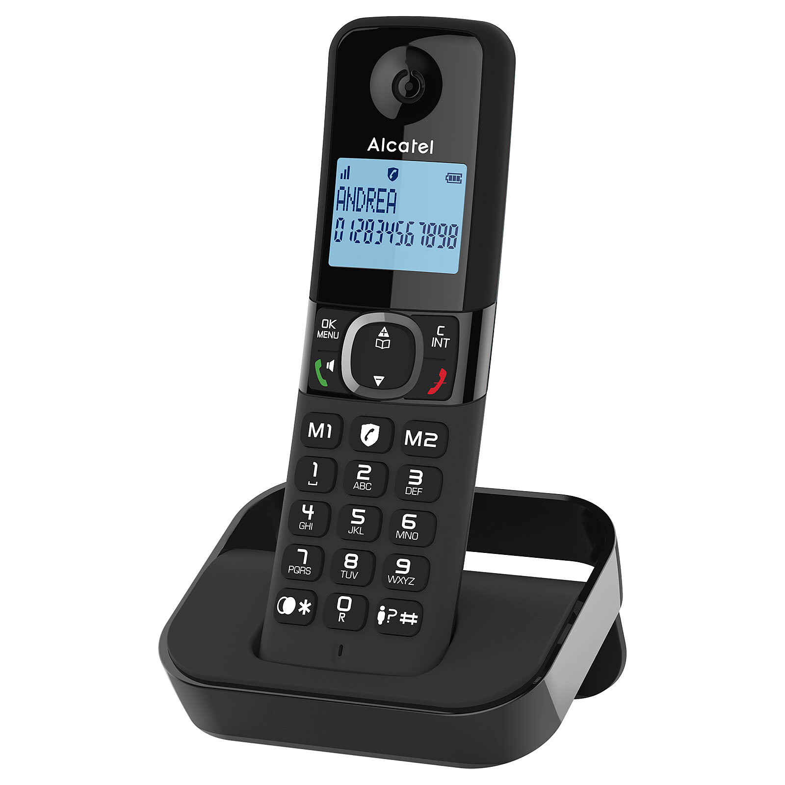 Alcatel F860 Solo Noir - Téléphone fixe sans fil Alcatel sur