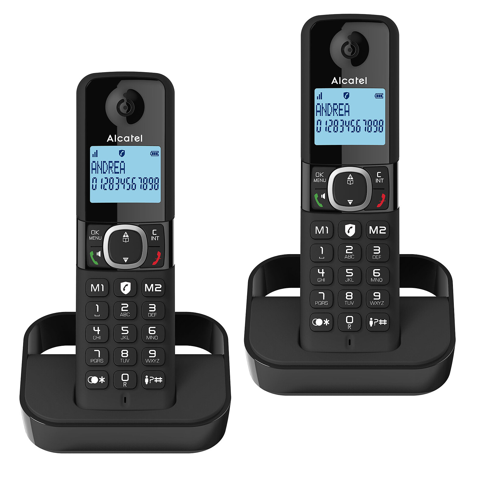 Alcatel F860 Duo Noir - Téléphone sans fil - Garantie 3 ans LDLC