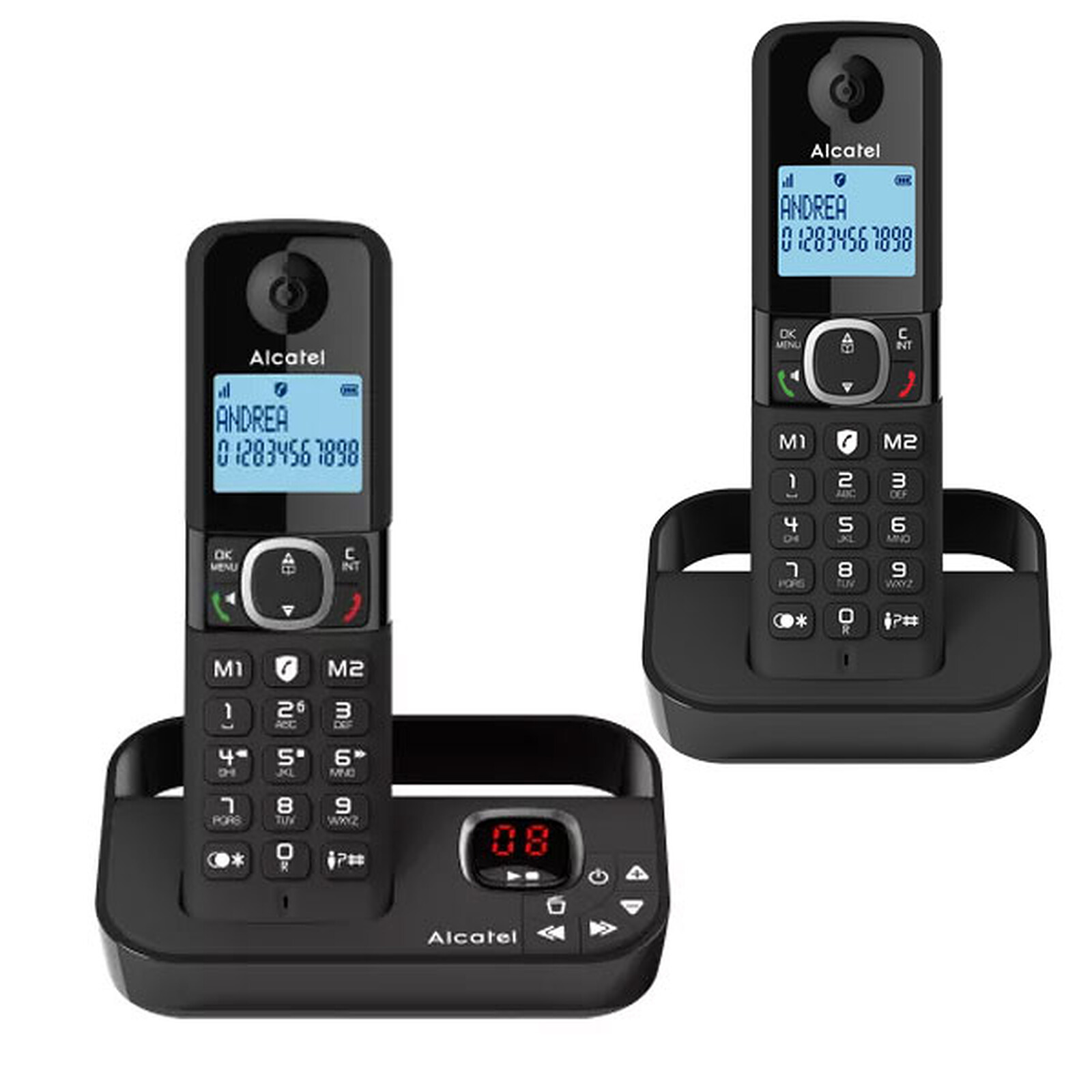 Téléphone fixe sans fil avec répondeur Alcatel XL785 Trio Blanc - Téléphone  sans fil