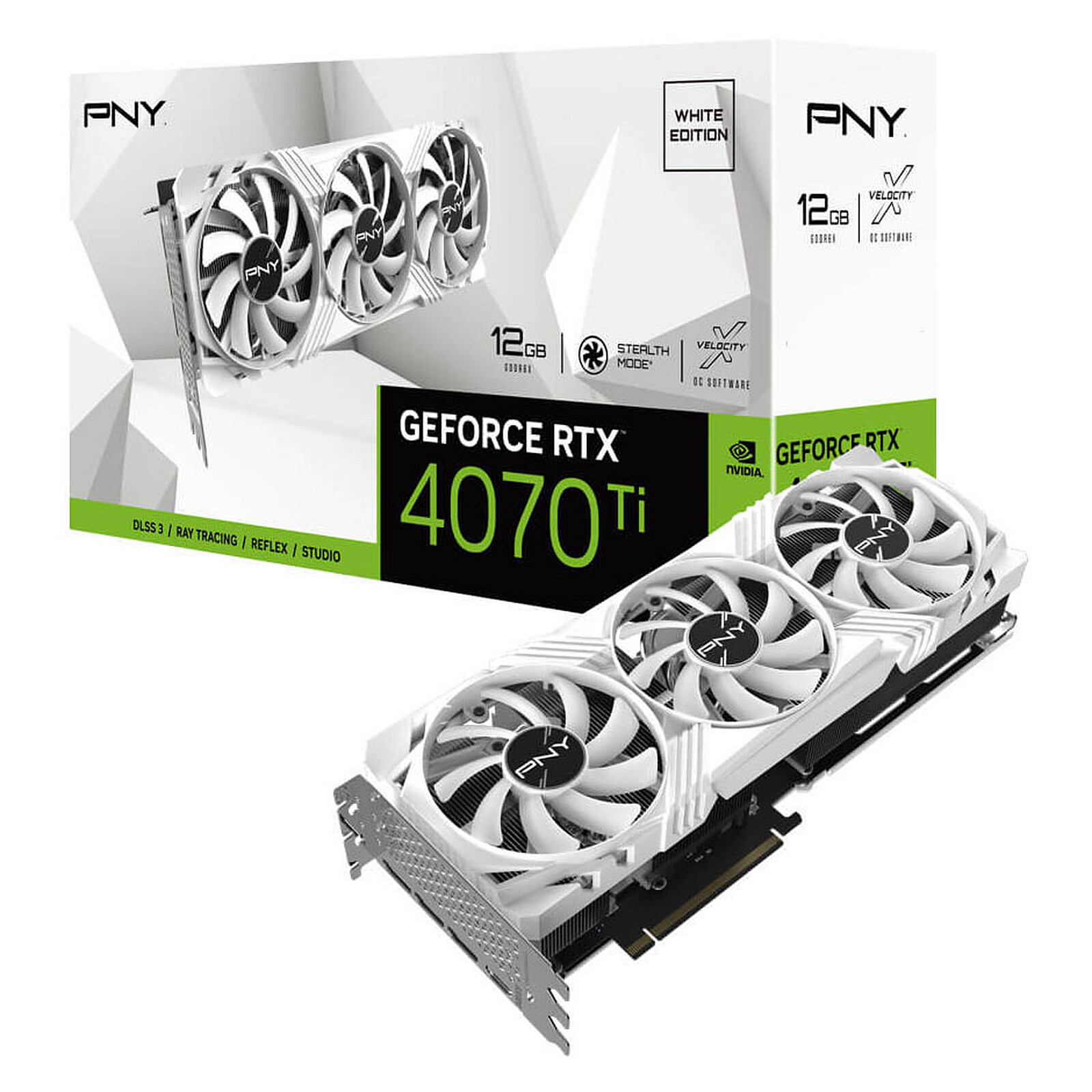 PNY GeForce RTX(TM) 4070 12GB XLR8 Gaming Verto Epic-X RGB(TM) Triple Fan  Graphics Card DLSS