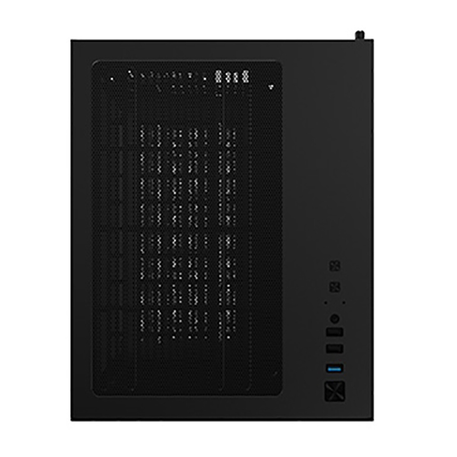 Boîtier PC Mini Cube Xigmatek Aqua M Lite Noir - Façade Et Paroi Latérale En Verre Trempé - 5 Ventilateurs ARGB 120mm - Compatible Carte Graphique 330mm