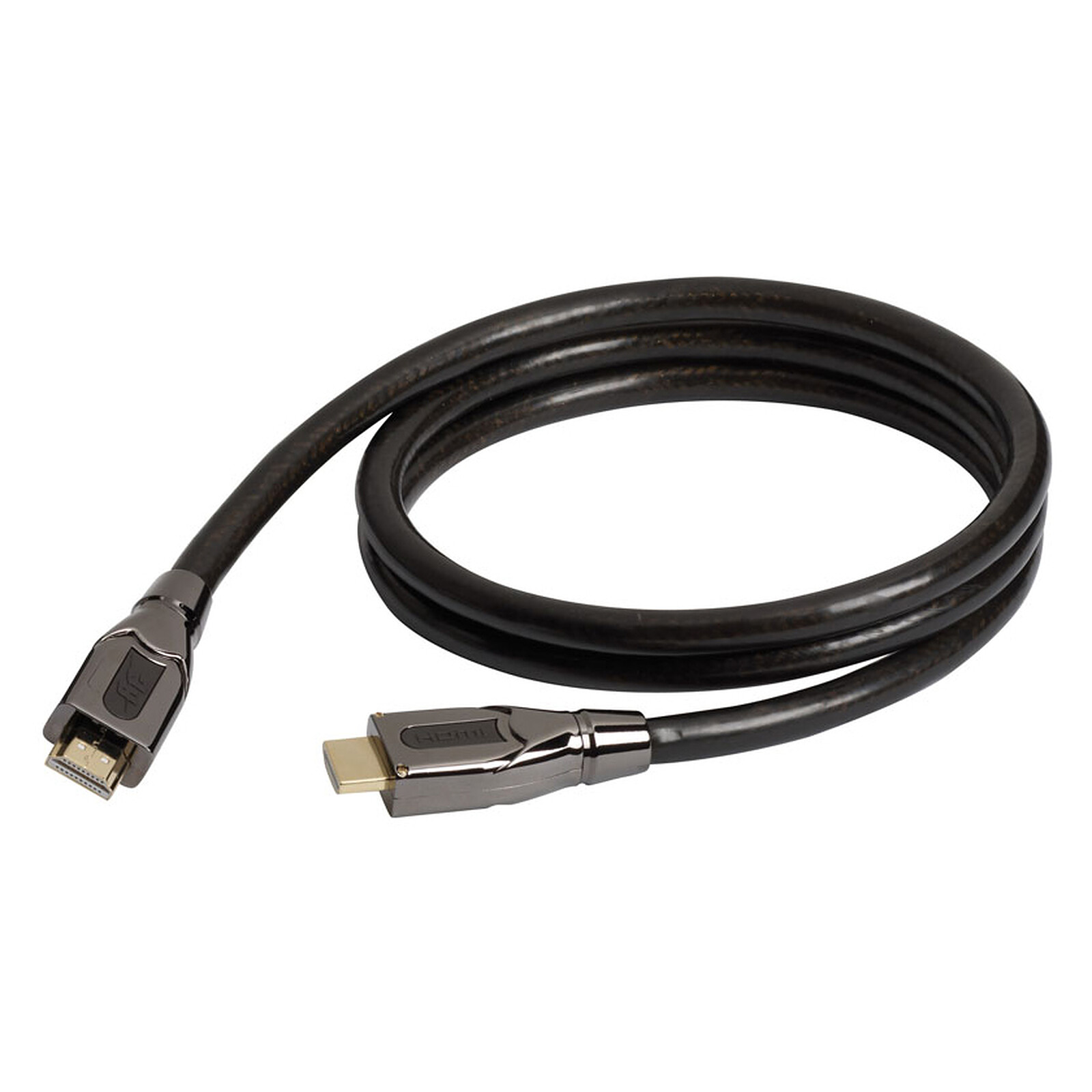 REAL CABLE HD-E-FLAT Câble HDMI Extra Plat Double Blindage Fiche