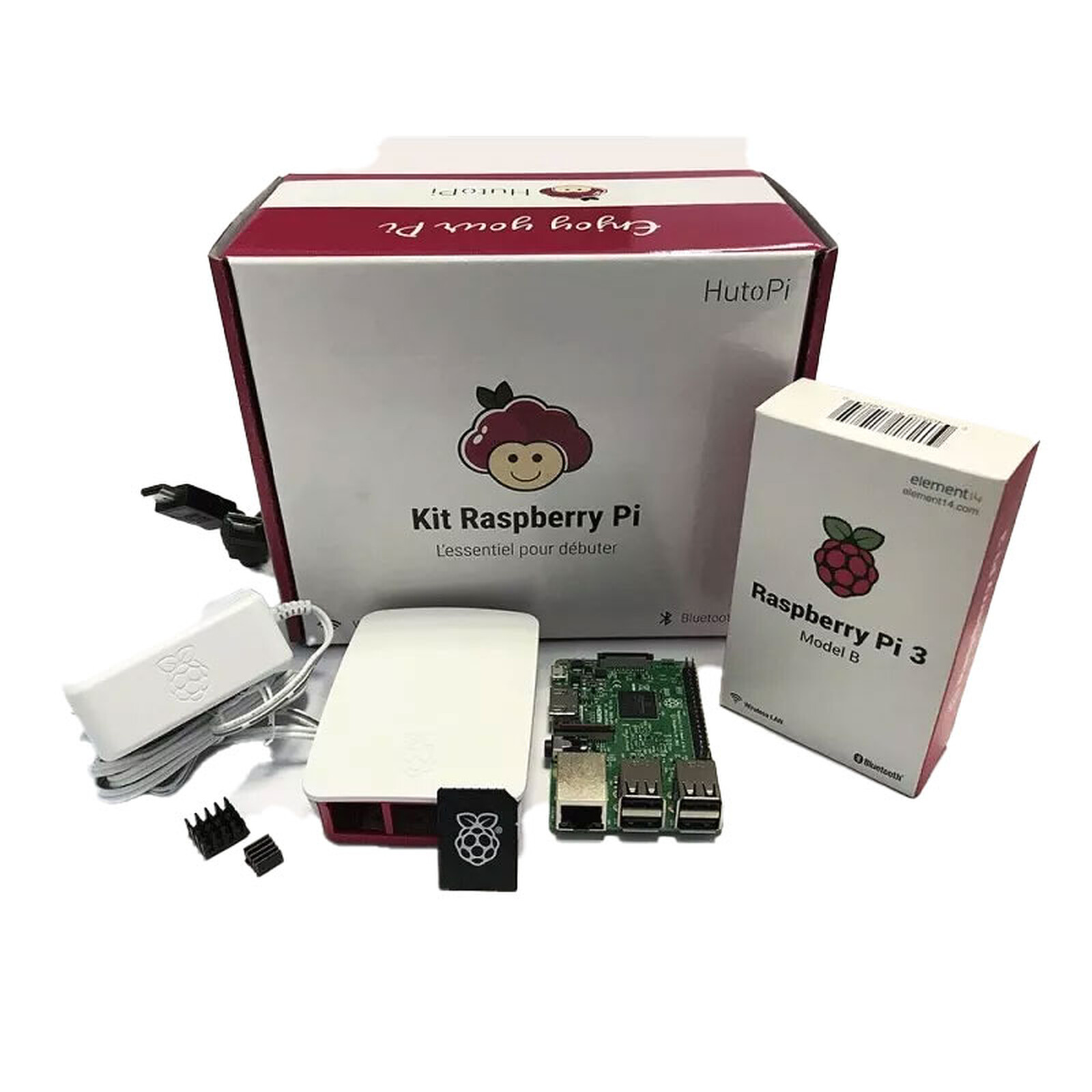 Raspberry Pi 3+ TouchScreen Kit (blanc) - Kit Raspberry Pi - Garantie 3 ans  LDLC