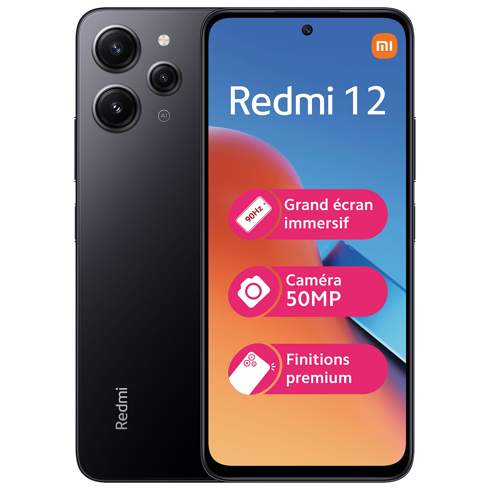 Xiaomi Redmi 12 Black (4GB / 128GB) - Mobile phone & smartphone - LDLC  3-year warranty