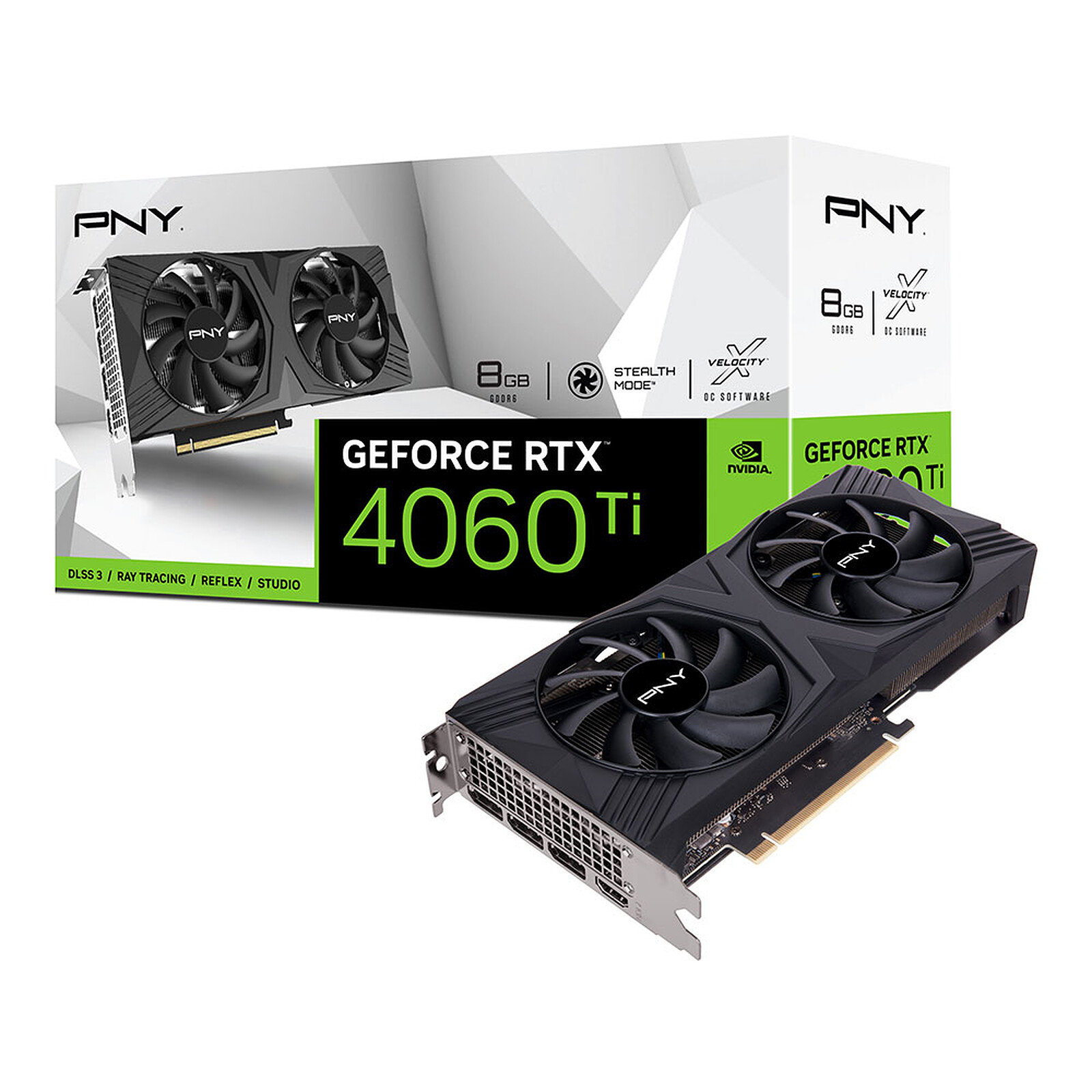 PNY GeForce RTX 4060 Ti 8GB VERTO Dual Fan - Graphics card - LDLC