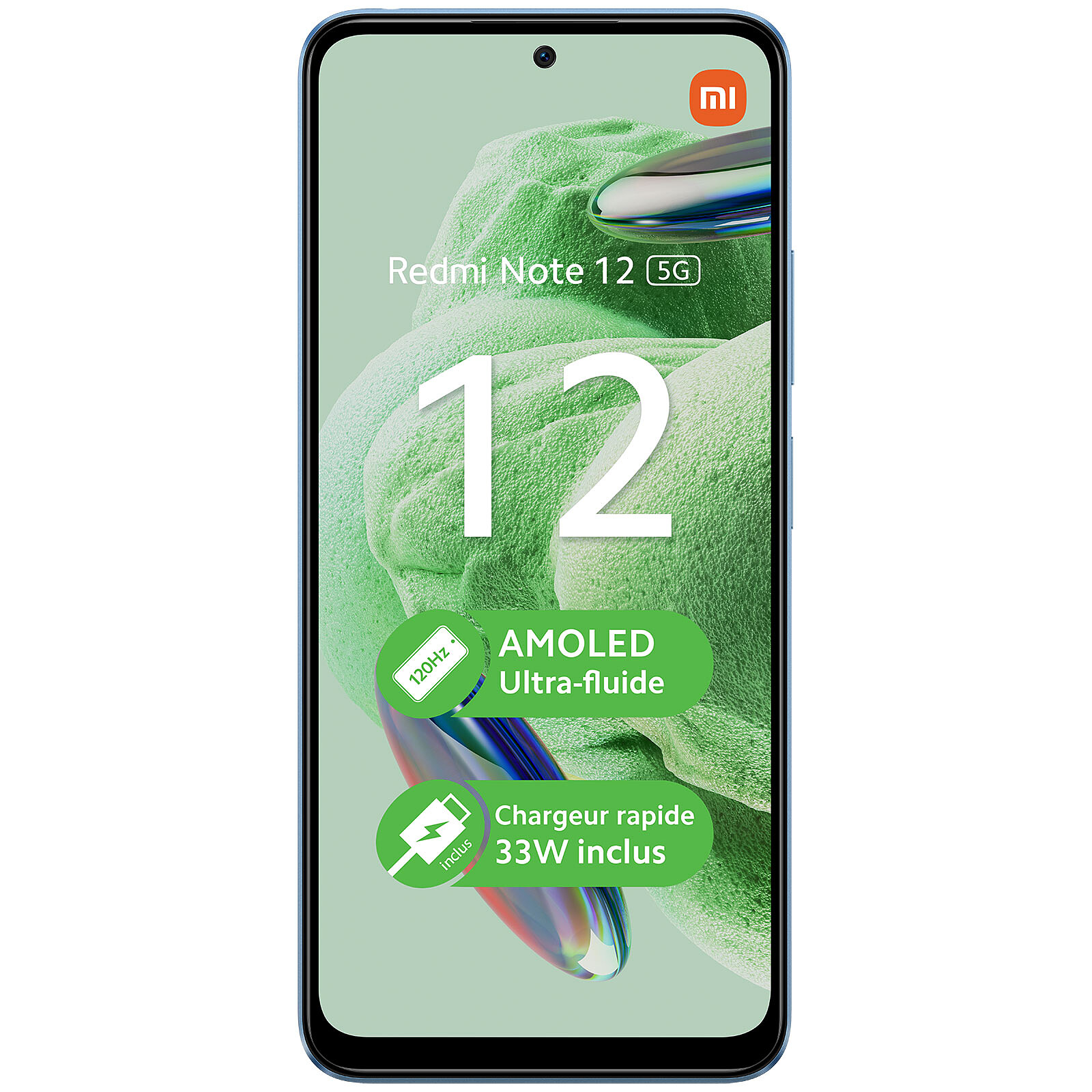 Xiaomi Redmi Note 12 4G Mint Green / 8+256GB / 6.67 AMOLED 120Hz Full HD+