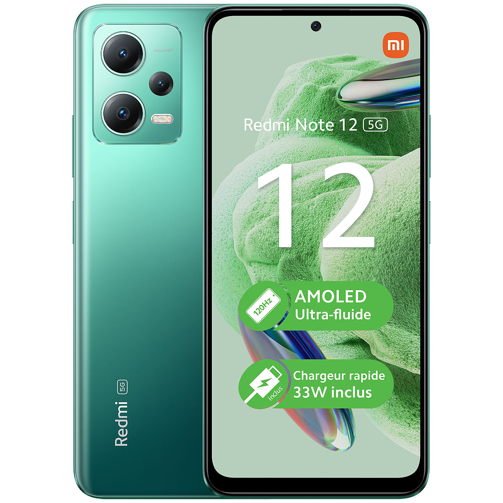 Xiaomi Redmi Note 12 5G Green (4GB / 128GB) - Mobile phone