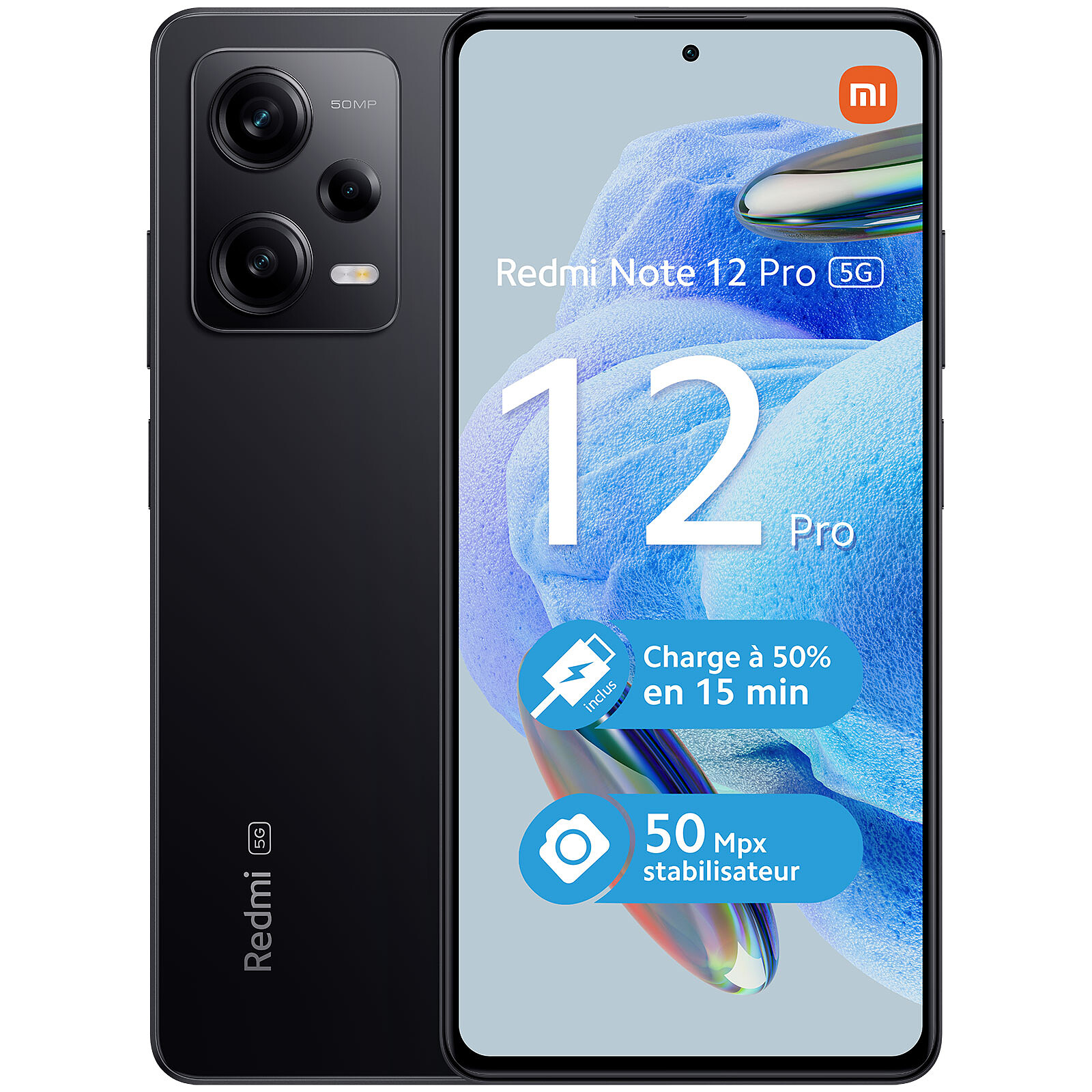 Xiaomi Redmi Note 12 Pro 5G Black (6GB / 128GB) - Mobile phone & smartphone  - LDLC 3-year warranty