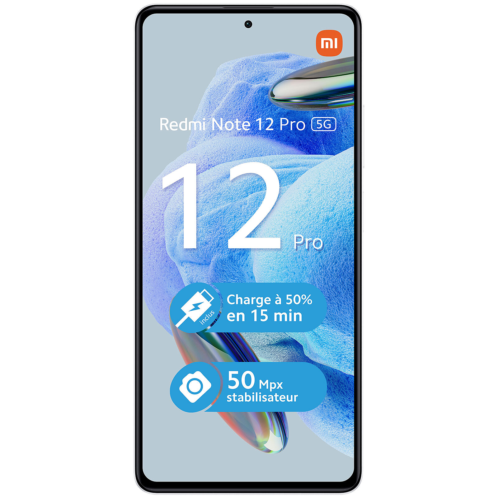 Xiaomi Redmi Note 12 Pro 5G (8GB + 256GB) Polar White Smartphone, Mobile