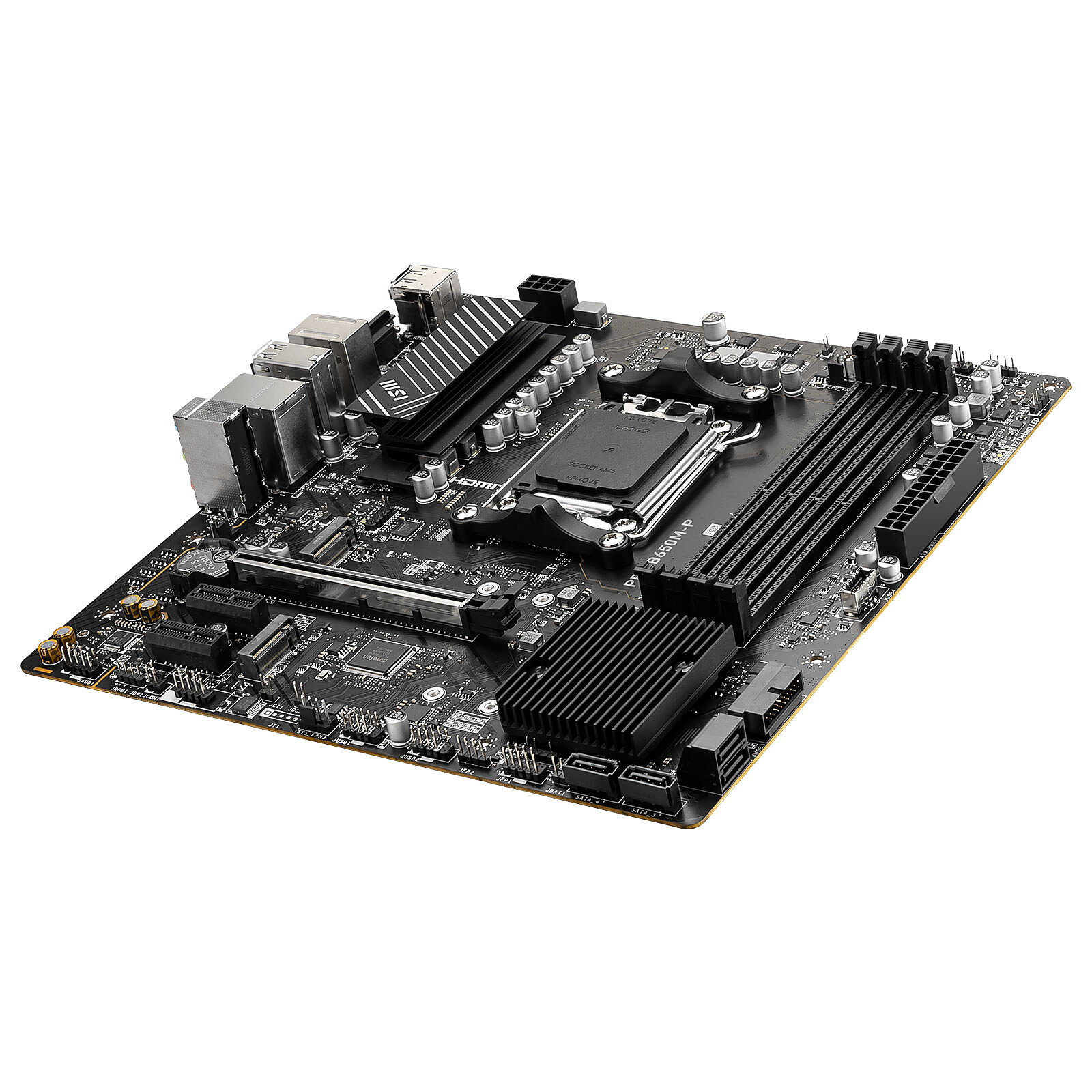 Scheda Madre MSI PRO B650M-E Micro ATX Per Socket AM5 – Supporta DDR5, PCIe 4.0, M.2 NVMe E Fino A 128GB Di RAM
