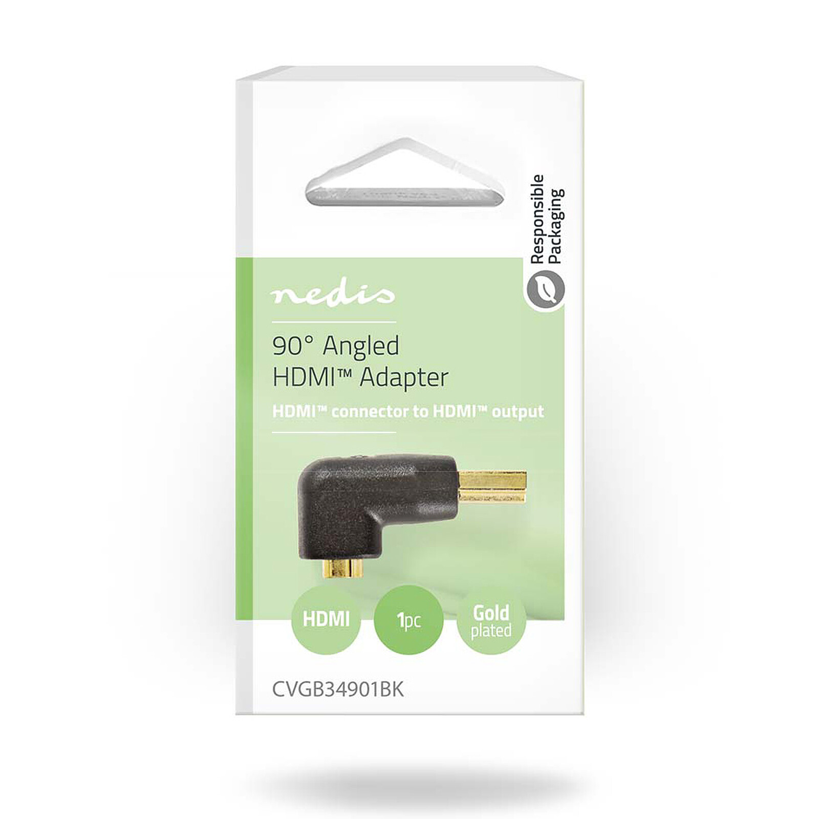 ADAPTADOR HDMI MACHO/HEMBRA CODO/ANGULO/270º