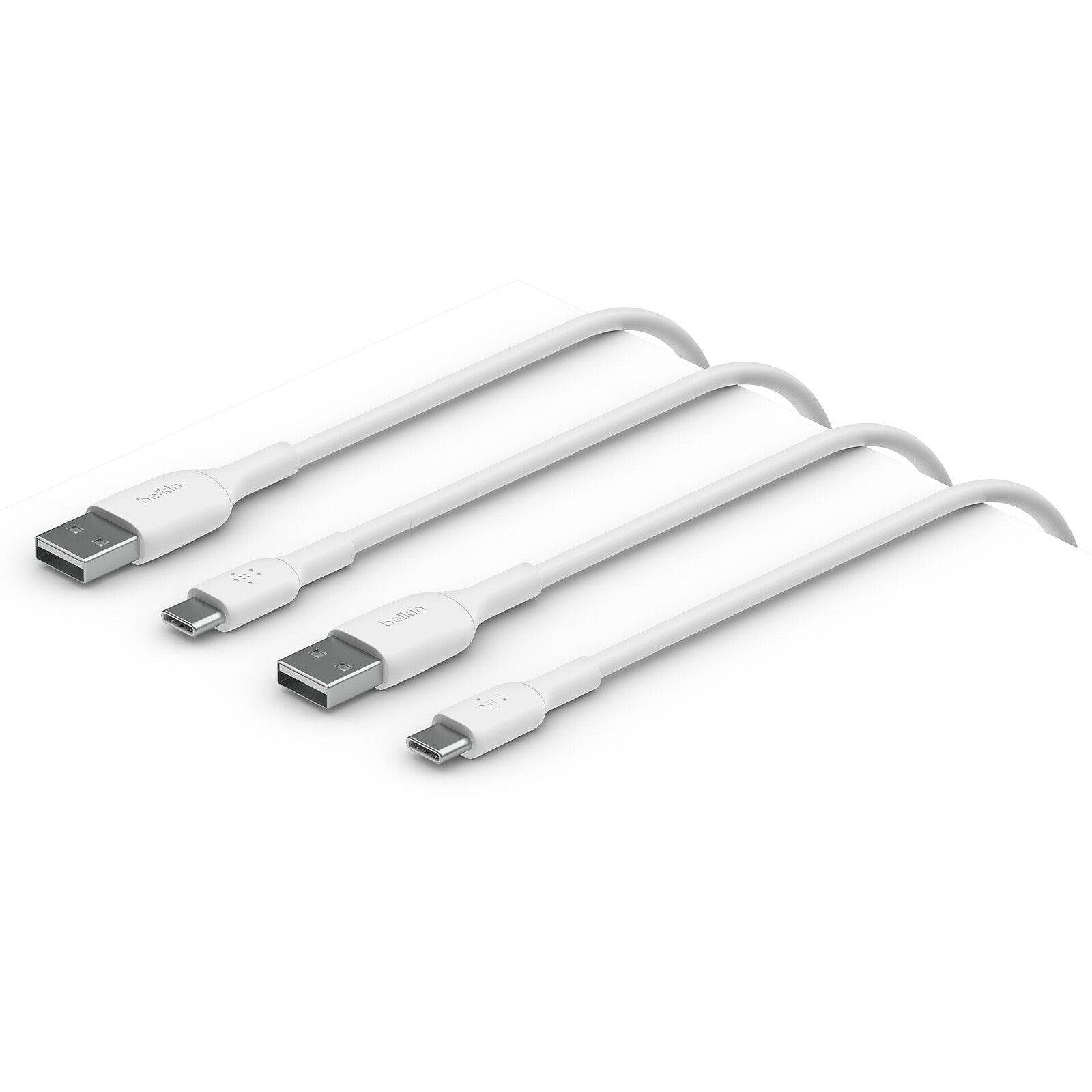 Câble USB vers USB type C Blanc - 2 mètres
