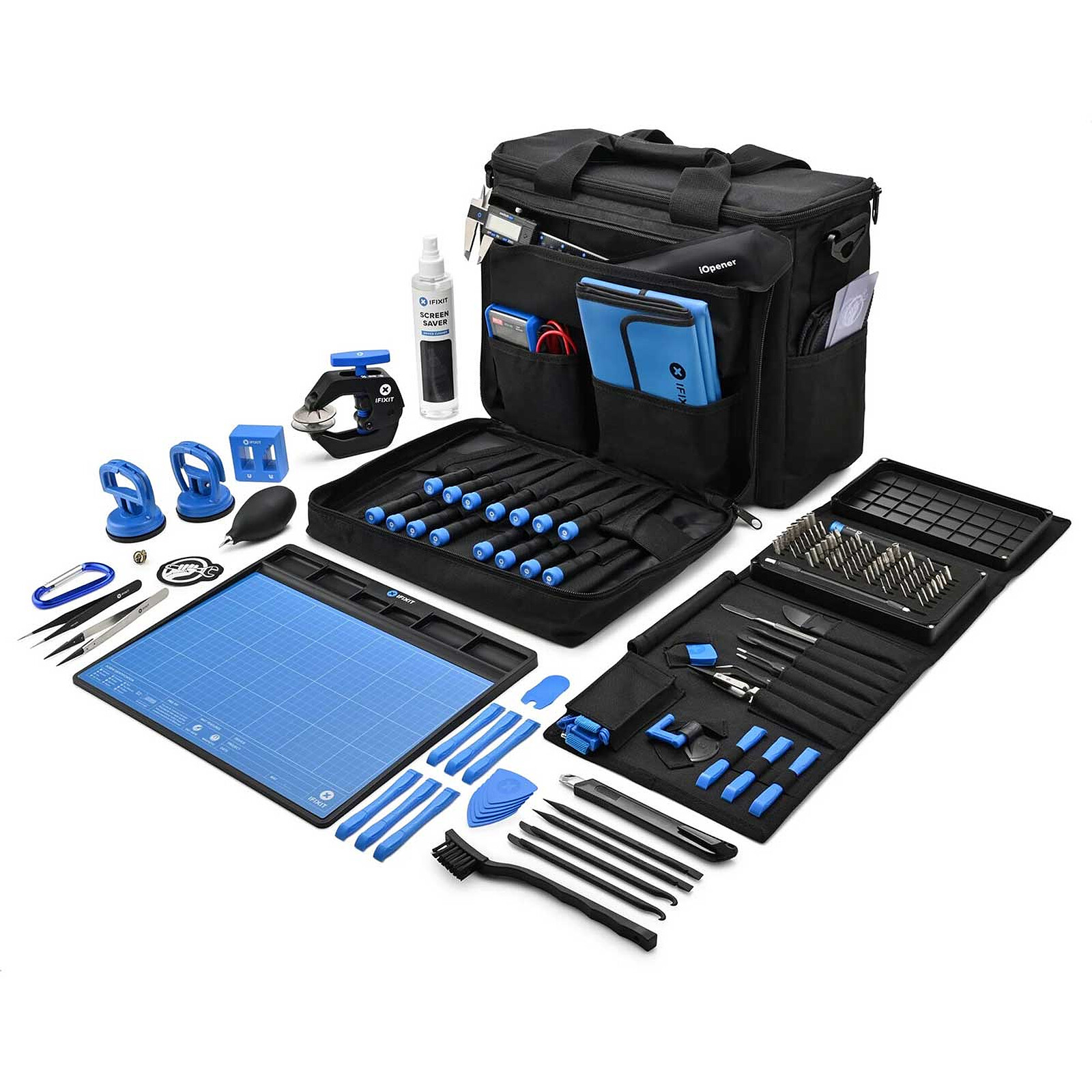 Avizar Kit Universel d'outils complet réparation Smartphone/tablette set 19  pieces Noir - Outils téléphone - LDLC