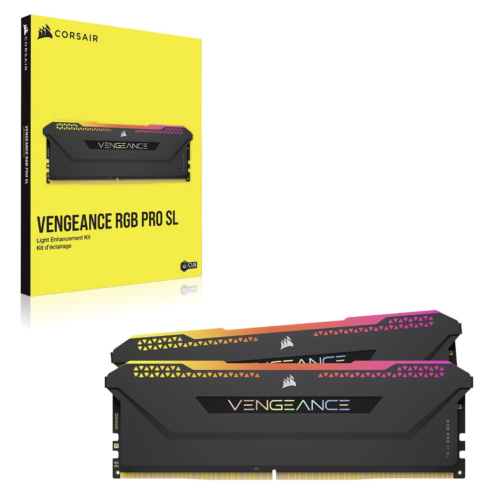 Kit RGB RAM Lighting PRO - warranty SL 3-year Black Corsair - - LDLC Series PC Vengeance
