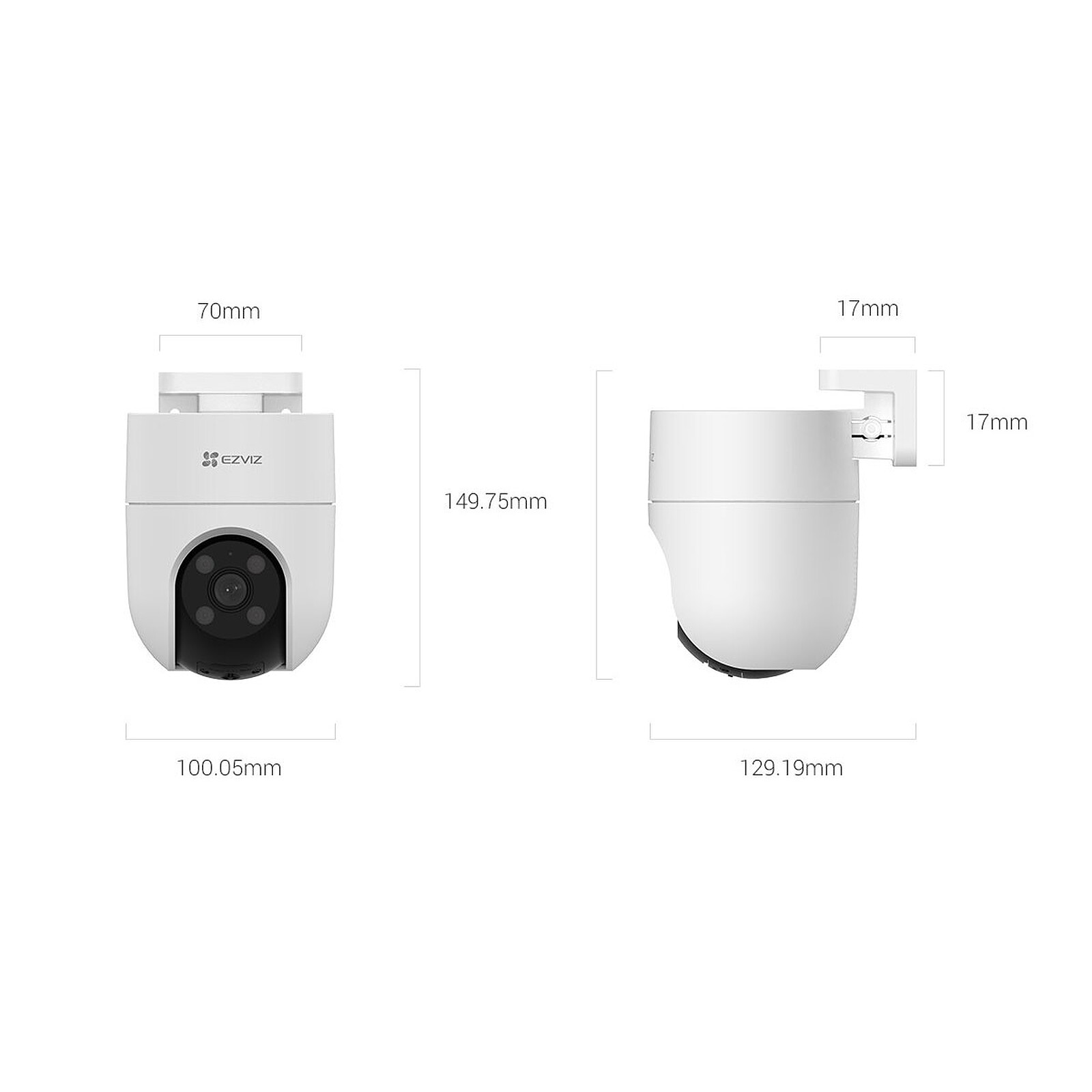 Telecamera EZVIZ CB8 Lite Wireless Esterna Con Pannello Solare, 2K+ 4MP, AOV 24/7, Rilevamento Persone/veicoli, Wi-Fi 6