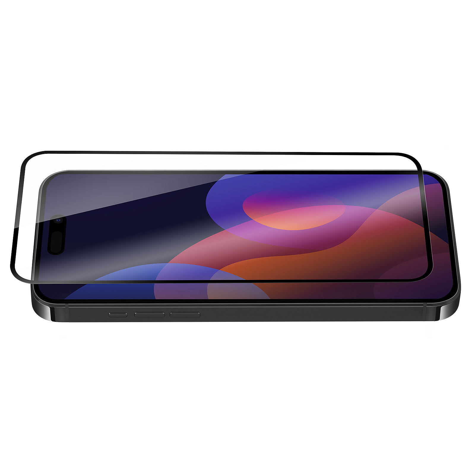 QDOS OptiGuard Eco Glass Plus iPhone 15 Pro (Transparent/Noir)