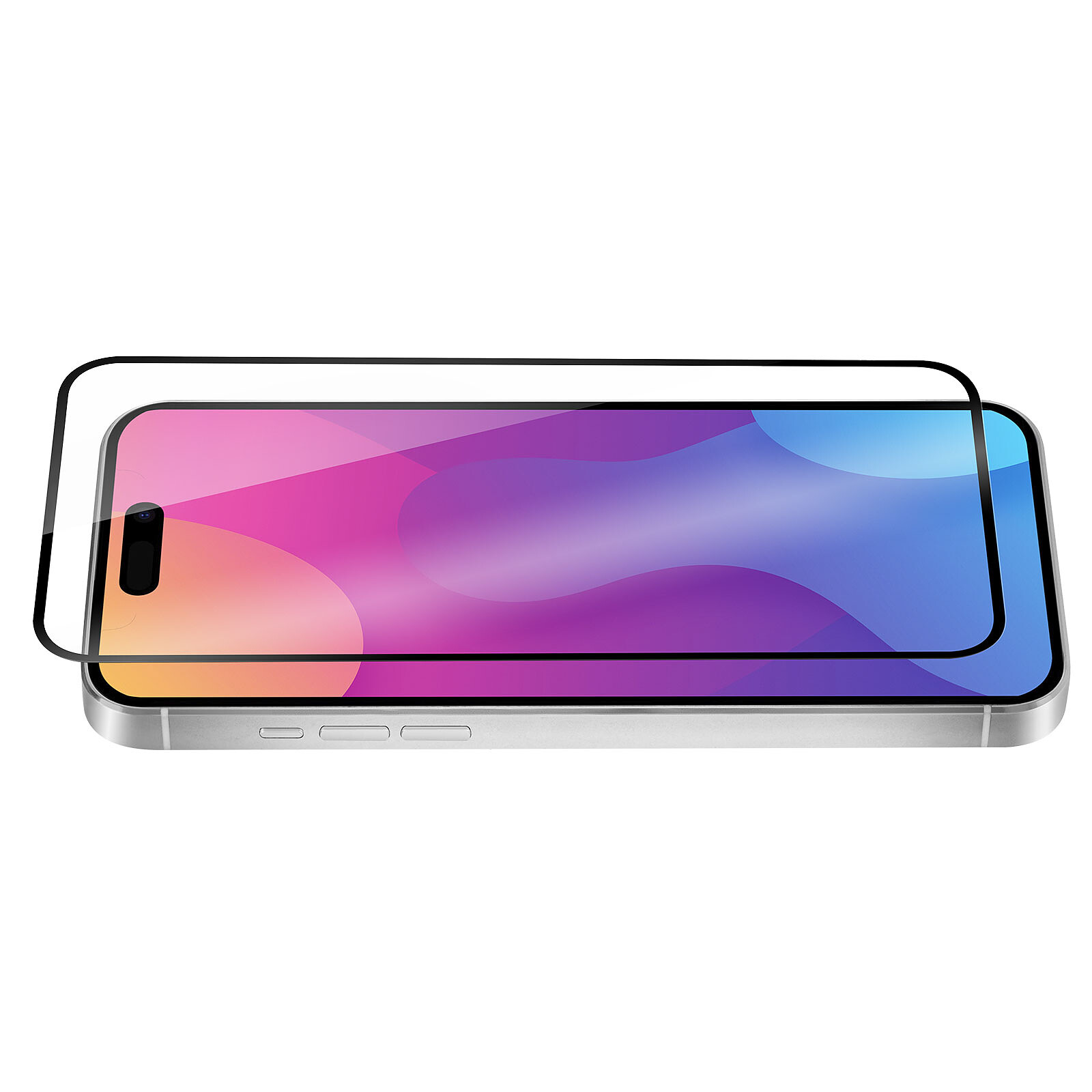 QDOS OptiGuard Eco Glass Plus iPhone 15 Plus / iPhone 14 Pro Max  (Transparente/Negro) - Cristal templado móvil - LDLC