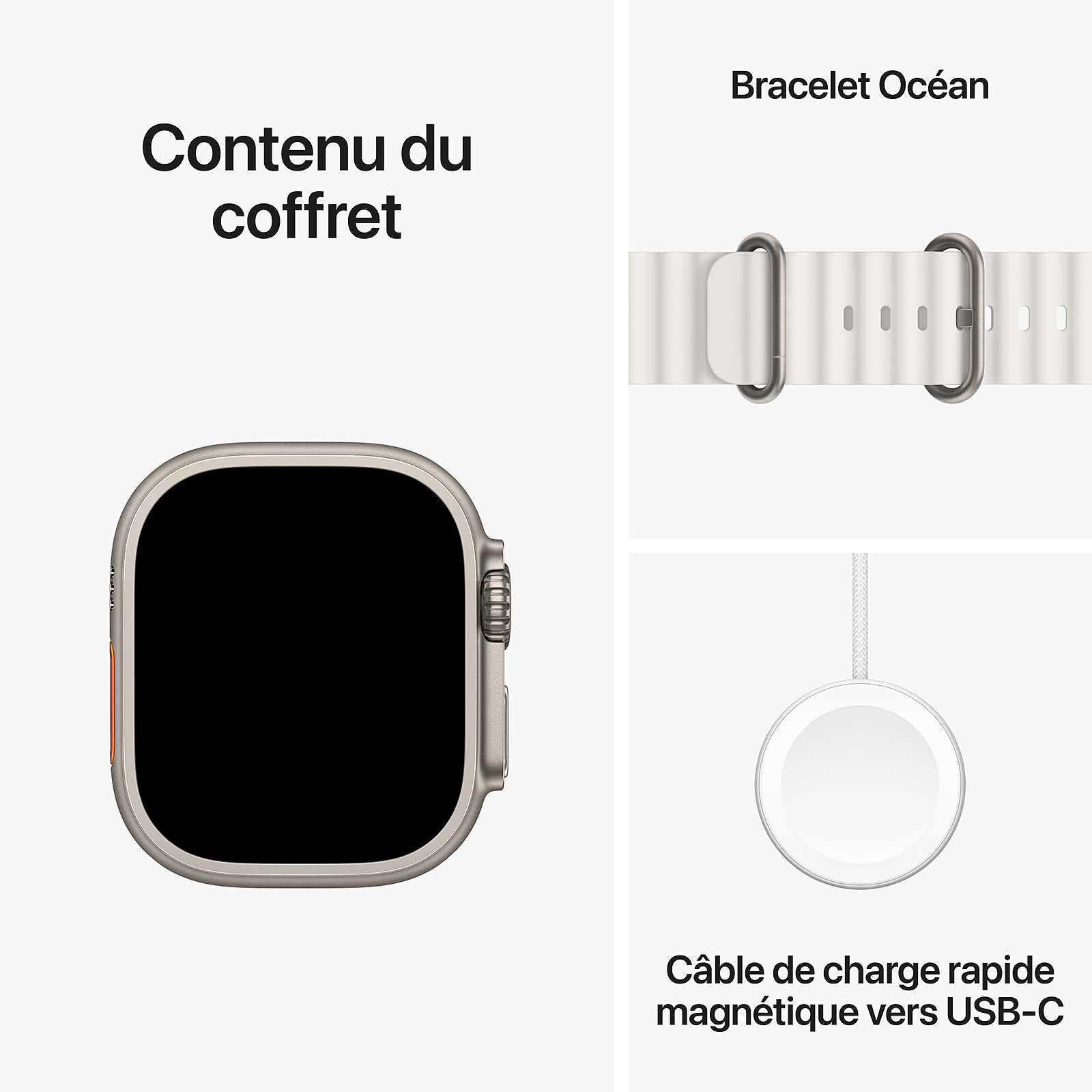 Apple Watch Ultra GPS + Cellular 49mm Titanium with White Ocean