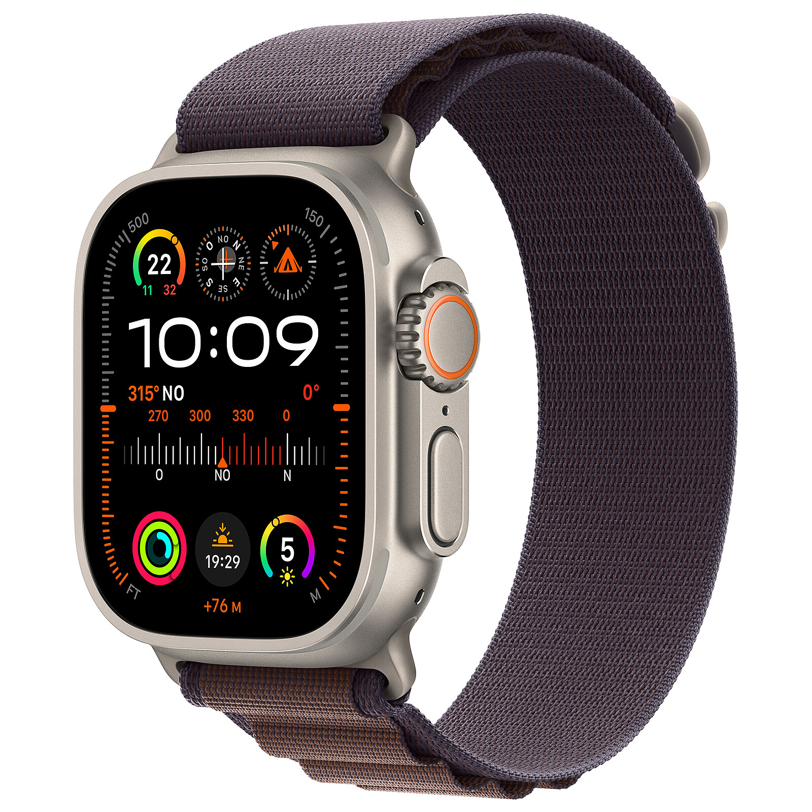 Apple Watch Ultra 2 GPS Cellular Custodia in titanio Indigo Alpine Loop 49 mm S Smartwatch Garanzia 3 anni LDLC