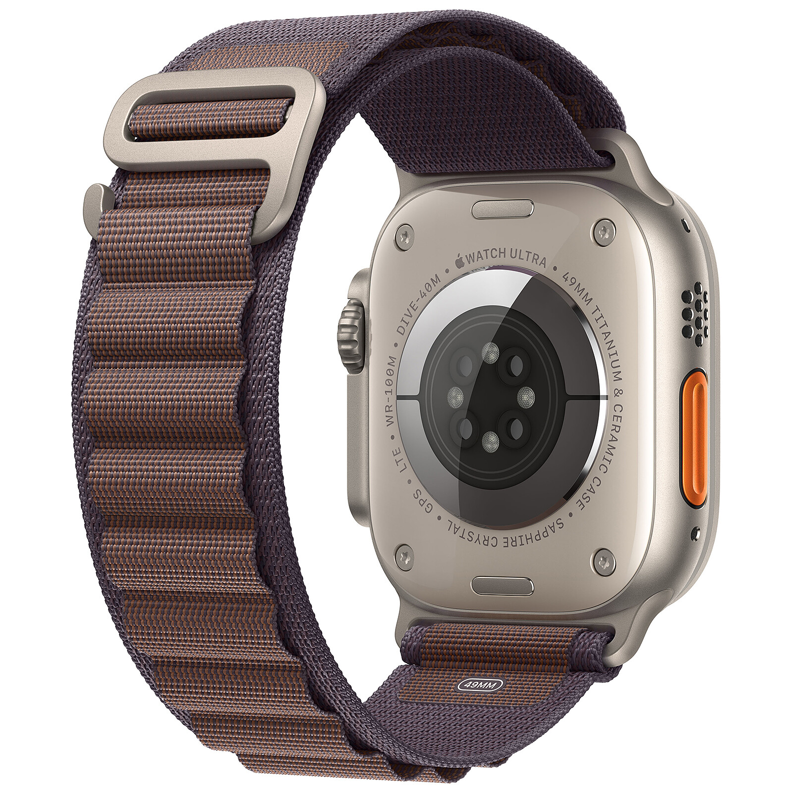 Apple Watch Ultra 2 GPS + Cellular Titanium Case Indigo Alpine Loop 49 mm -  L - Smart watch - LDLC 3-year warranty