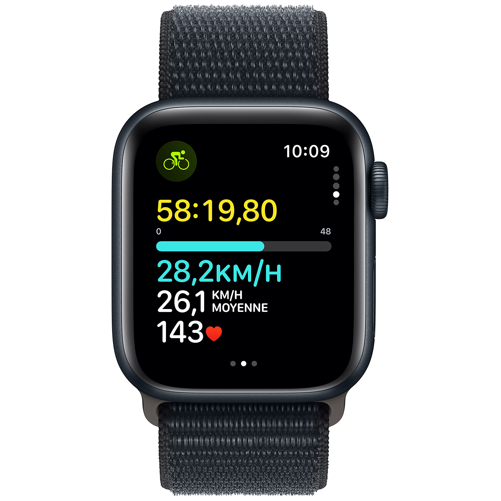 Apple Watch SE GPS (2023) Midnight Aluminium Sport Loop Band Midnight 40 mm  - Smart watch - LDLC 3-year warranty | Apple Watch
