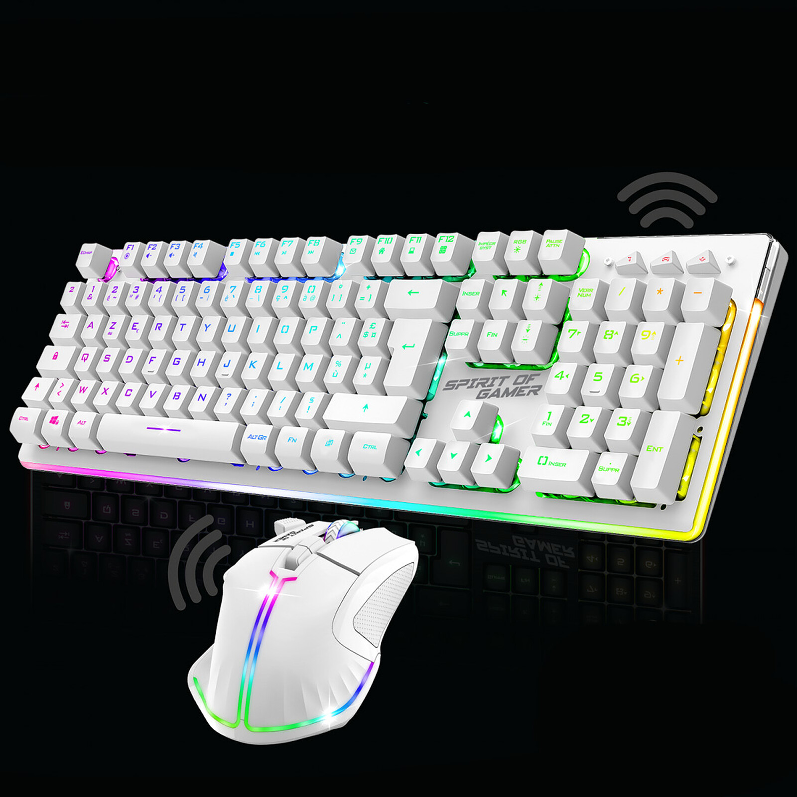 Spirit of Gamer Ultimate 600 Wireless Blanc - Pack clavier souris -  Garantie 3 ans LDLC