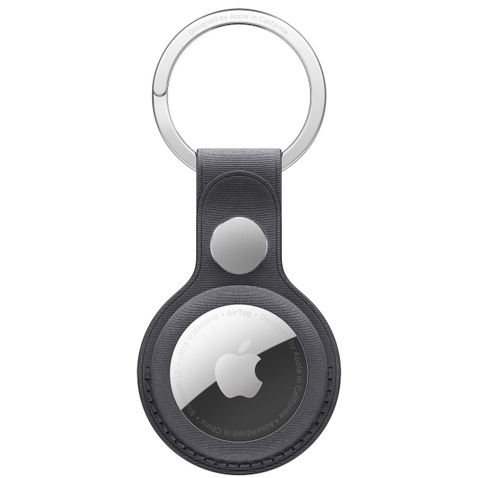 Apple AirTag FineWoven Key Ring Noir - Accessoires iPhone