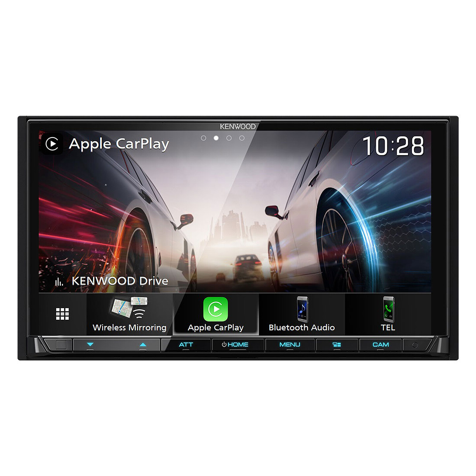Radio de voiture stéréo 1 DIN avec écran tactile Apple CarPlay Android Auto  USB