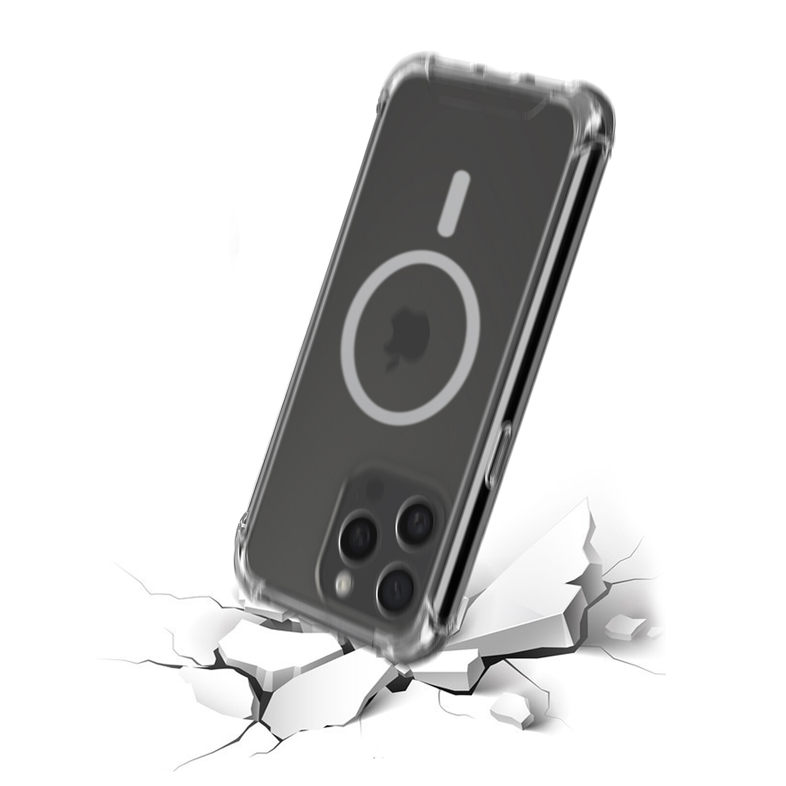 Funda de silicona Akashi MagSafe Negra iPhone 15 Pro Max - Funda de  teléfono - LDLC