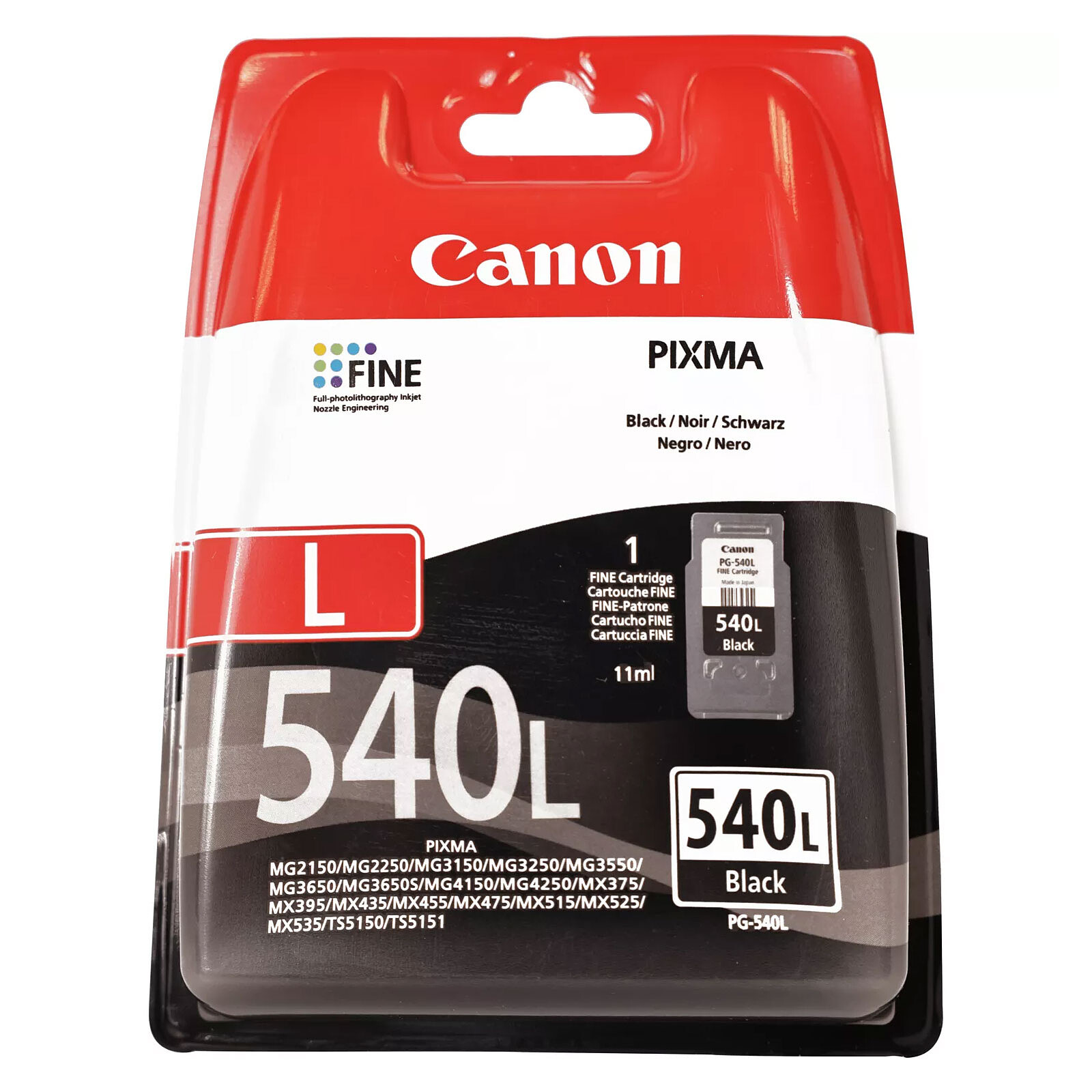 Cartouche d'encre noire Canon PGI580PGBK XL pour imprimante CANON