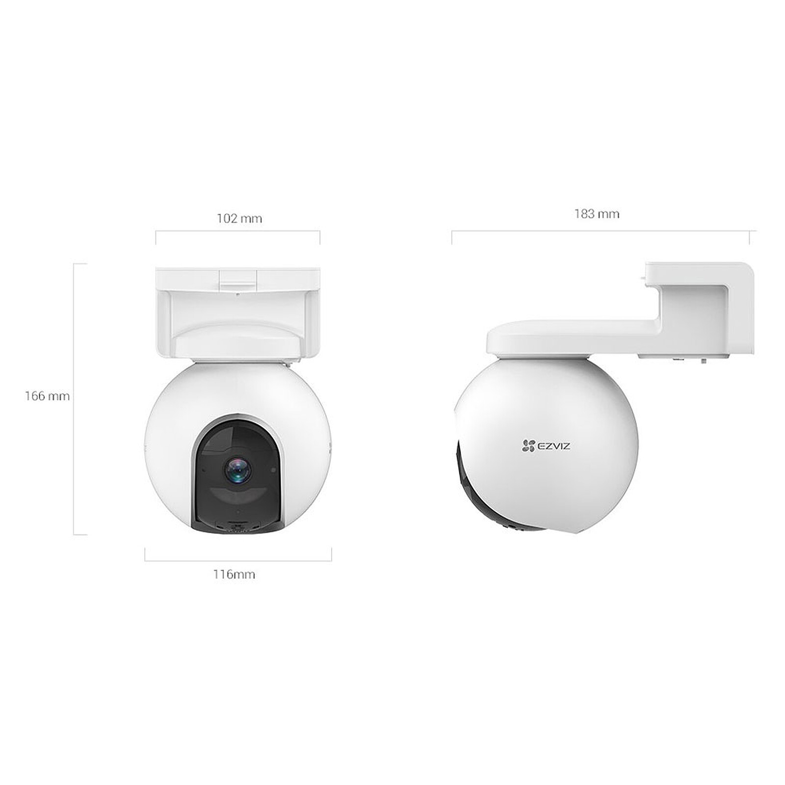 EZVIZ EB8 4G Sphérique Caméra de sécurité IP Intérieure et extérieure 2304  x 1296 pixels Plafond/