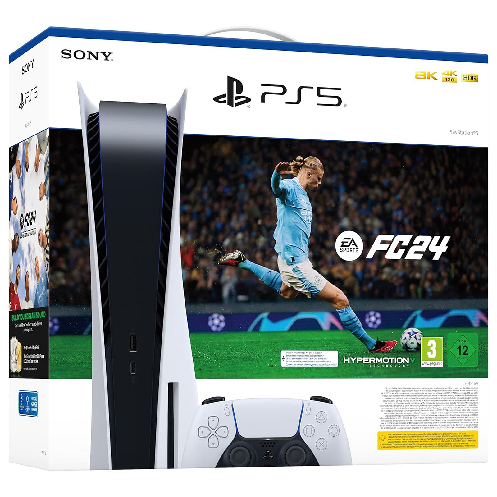 Sony PlayStation 5 + FC24 - PS5 console - LDLC 3-year warranty 