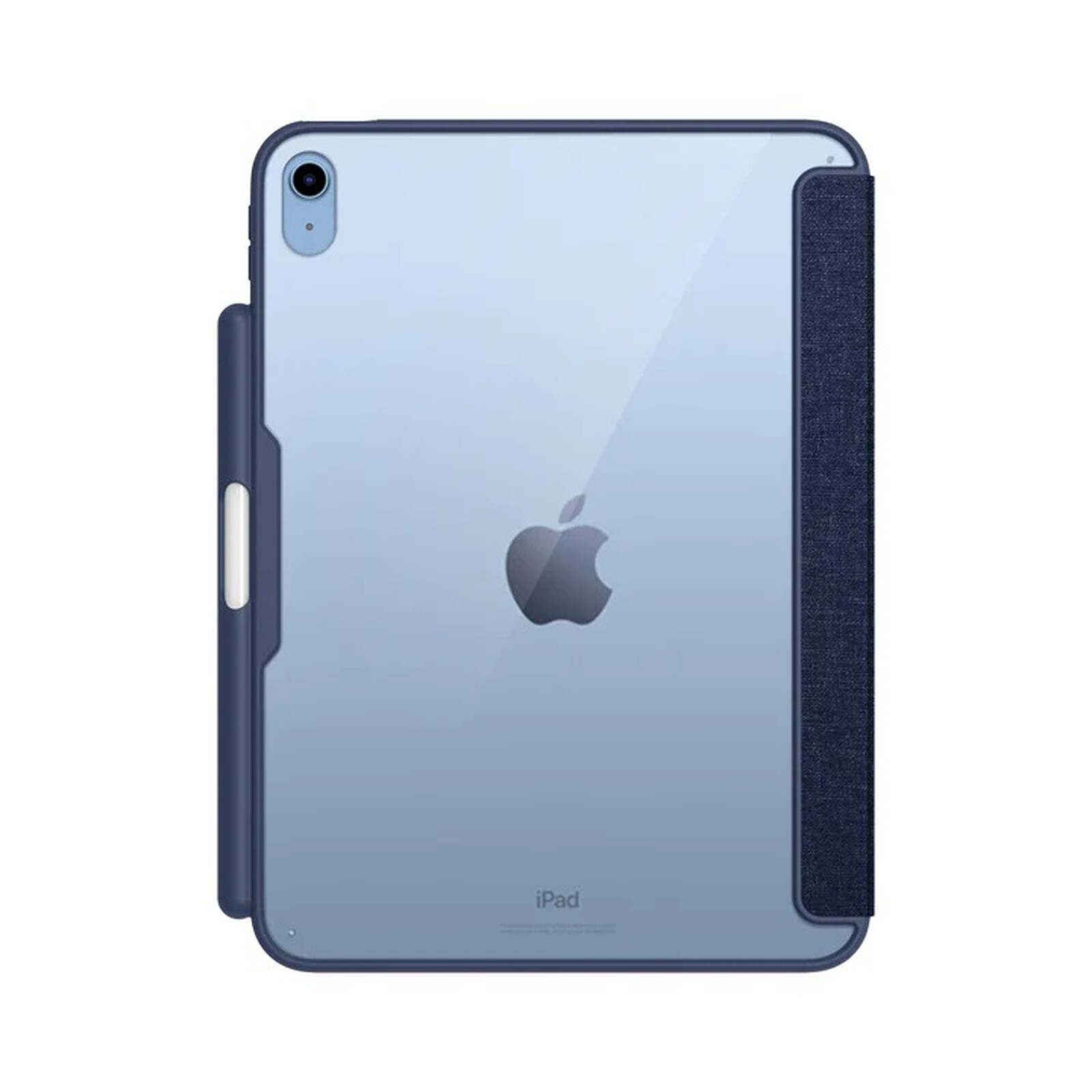 QDOS Etui Folio Muse pour iPad Air 10.9 - Transparent Bleu - Etui