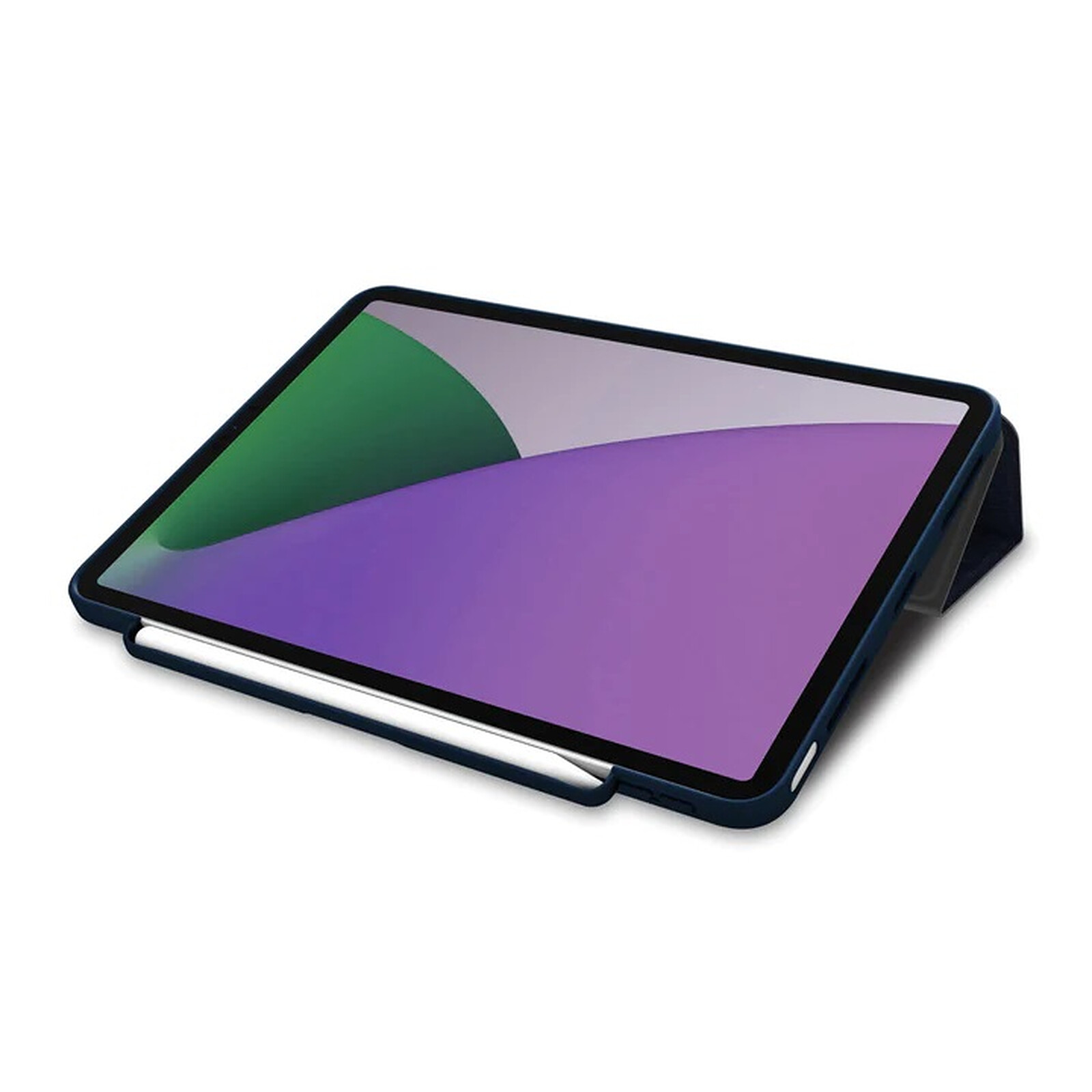 QDOS Etui Folio Muse pour iPad Pro 11 2022 (4th gen) / iPad Air 10.9 2022  (5th gen) - Transparent Bleu - Etui tablette - Garantie 3 ans LDLC