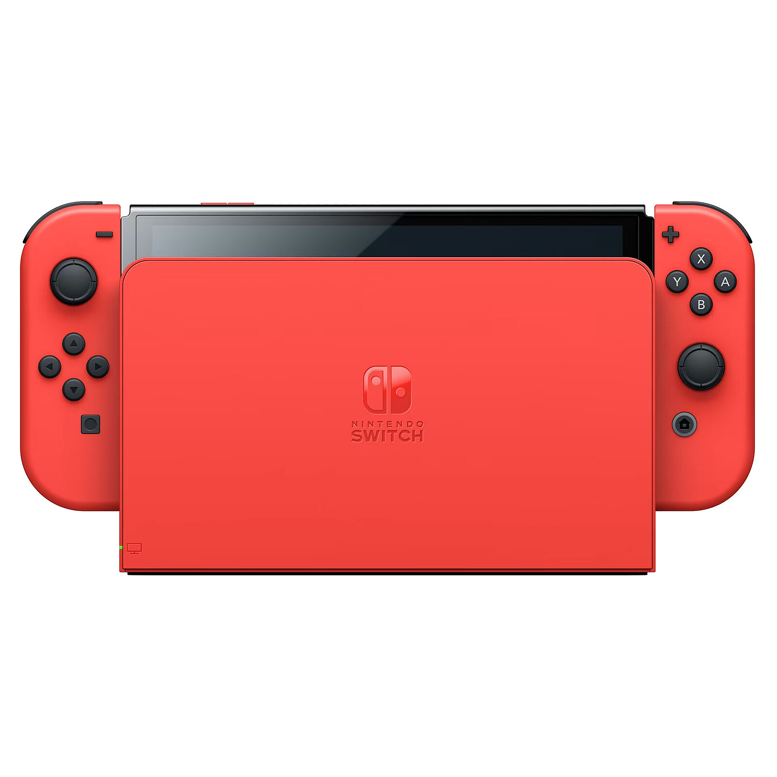 Nintendo nintendo switch + joy-con droit (rouge) et gauche (bleu) +  splatoon 2 - console de