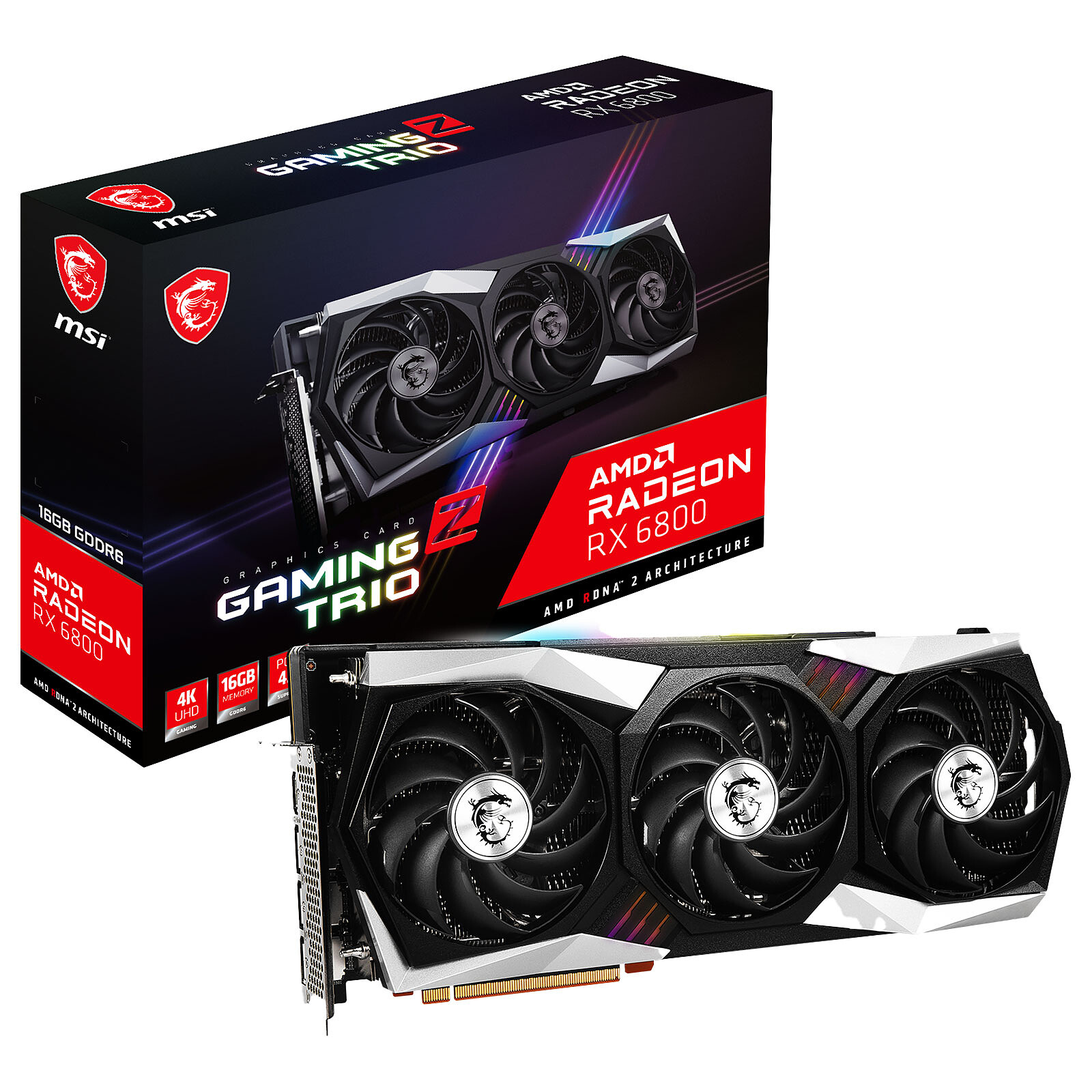 Gigabyte AMD Radeon RX 6800 XT Gaming OC 16G Graphics Card, 16GB of GDDR6  Memory, Powered by AMD RDNA 2, HDMI 2.1, WINDFORCE 3X Cooling System