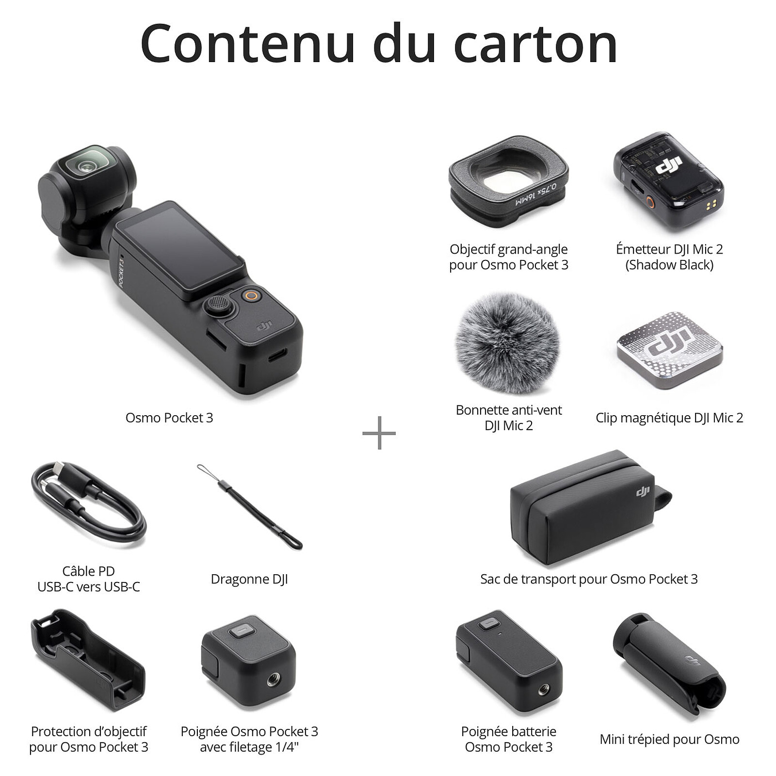 DJI Osmo Pocket 3 Creator Combo - Accessoires photo smartphone - Garantie 3  ans LDLC