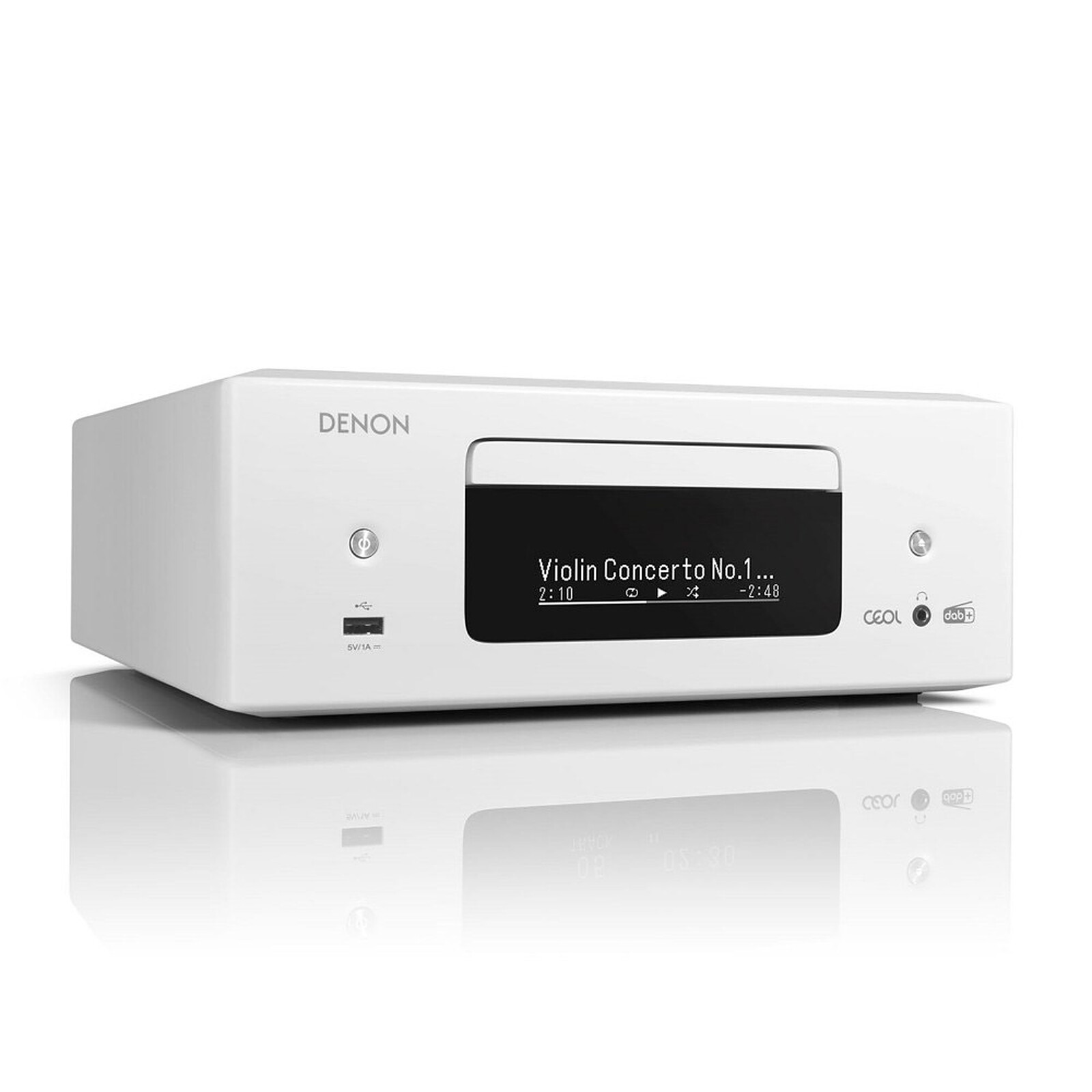LDLC Denon RCD-N12DAB 3-year Home White - system - warranty audio