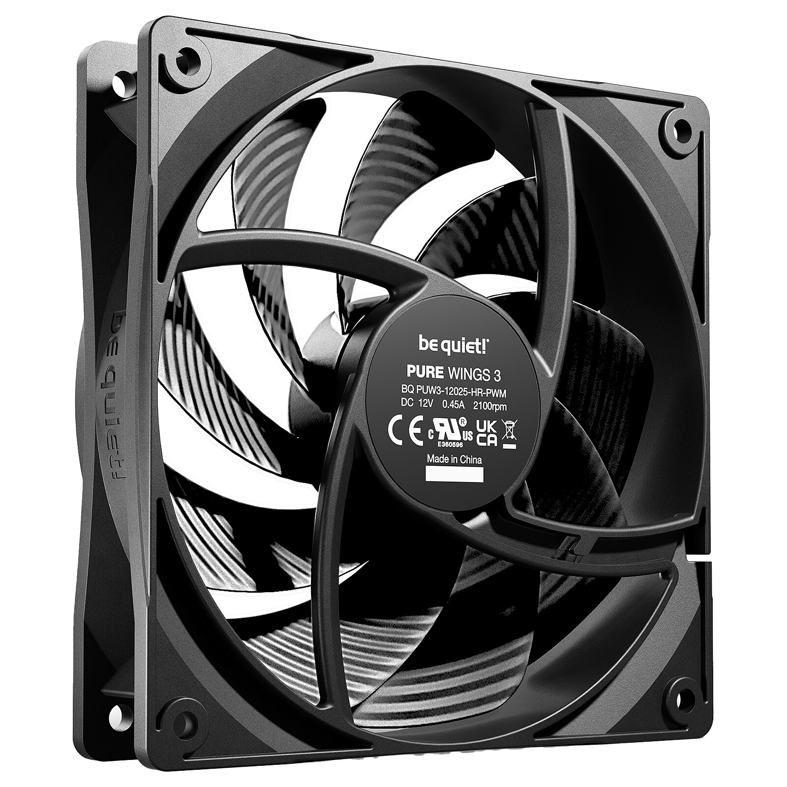 Be Quiet! Ventilateur 120mm Pure Wings 3 PWM high-speed