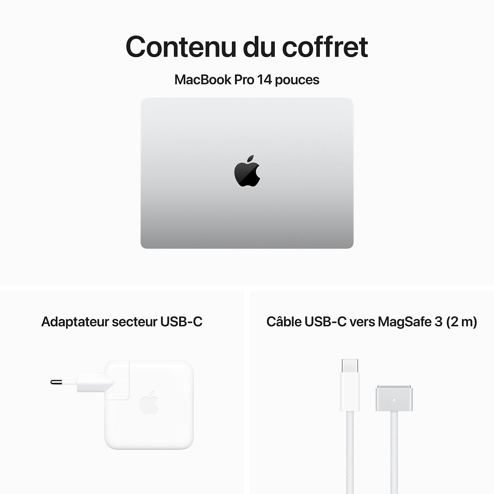 Apple MacBook Pro M3 Pro 14 Argent 18Go/1 To (MRX63FN/A-1TB-QWERTY-INT) -  MacBook - Garantie 3 ans LDLC