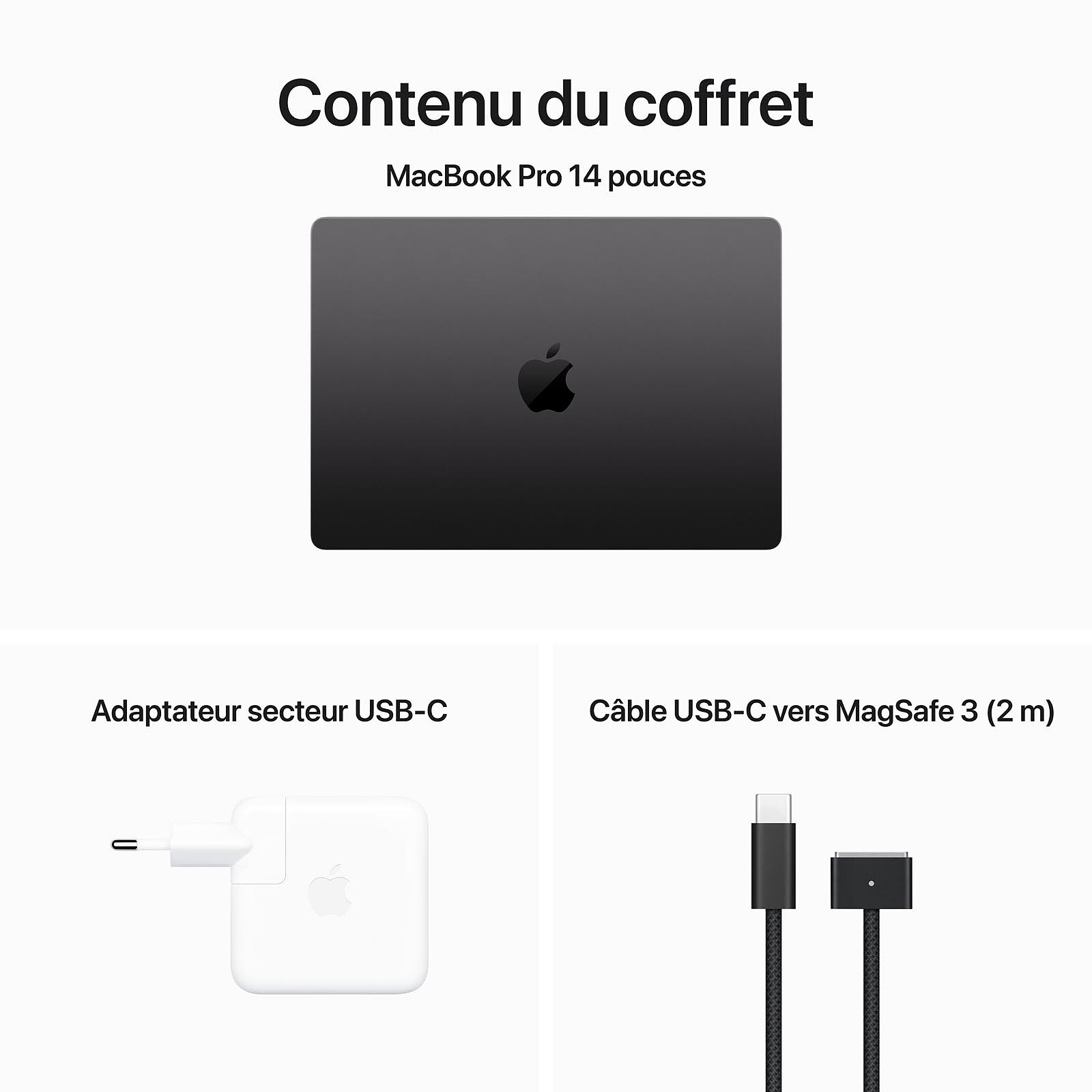 Câble USB-C vers MagSafe 3 (2 m) - Gris sidéral - Apple (FR)