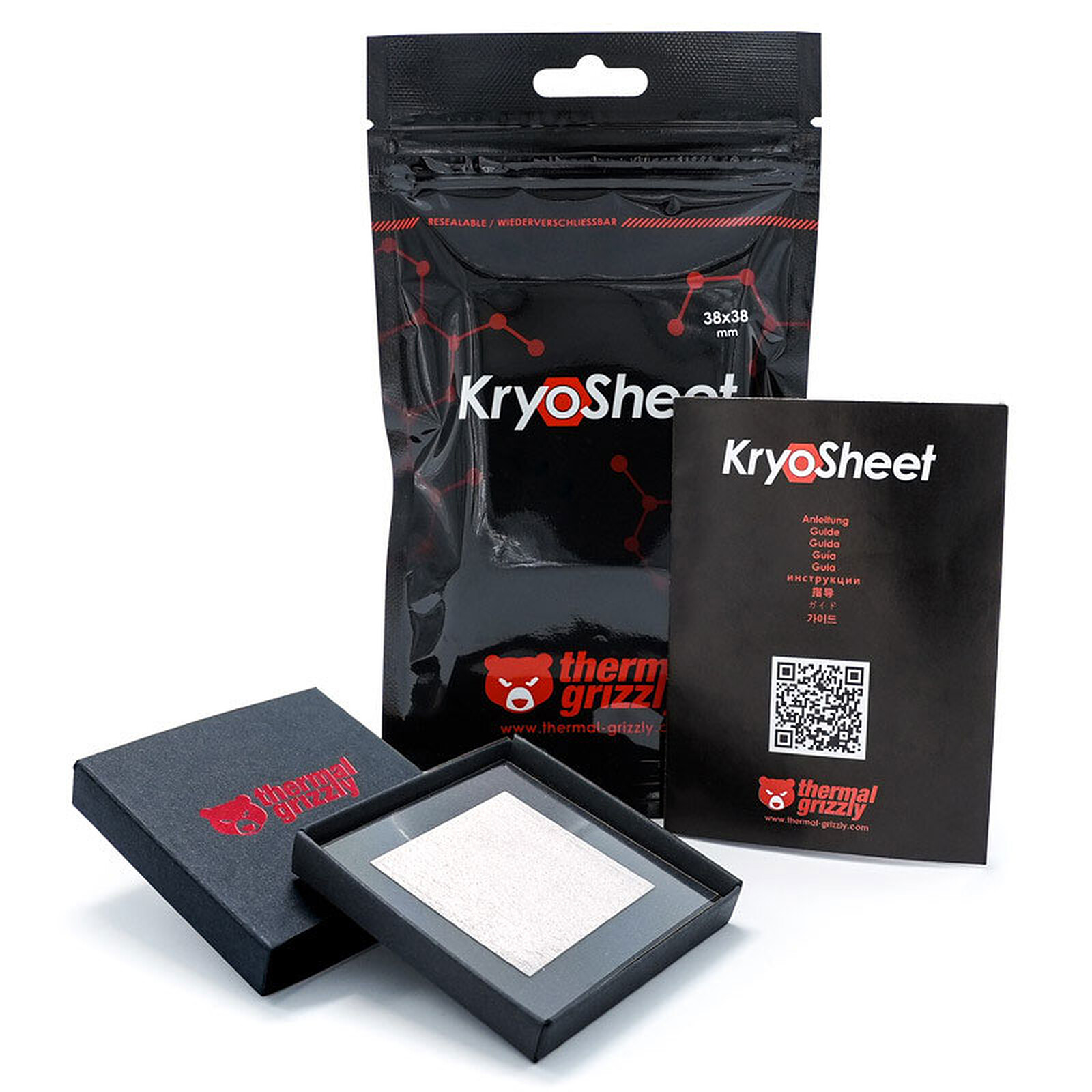 Thermal Grizzly KryoSheet (33 x 33 mm) - Pâte thermique PC - Garantie 3 ans  LDLC