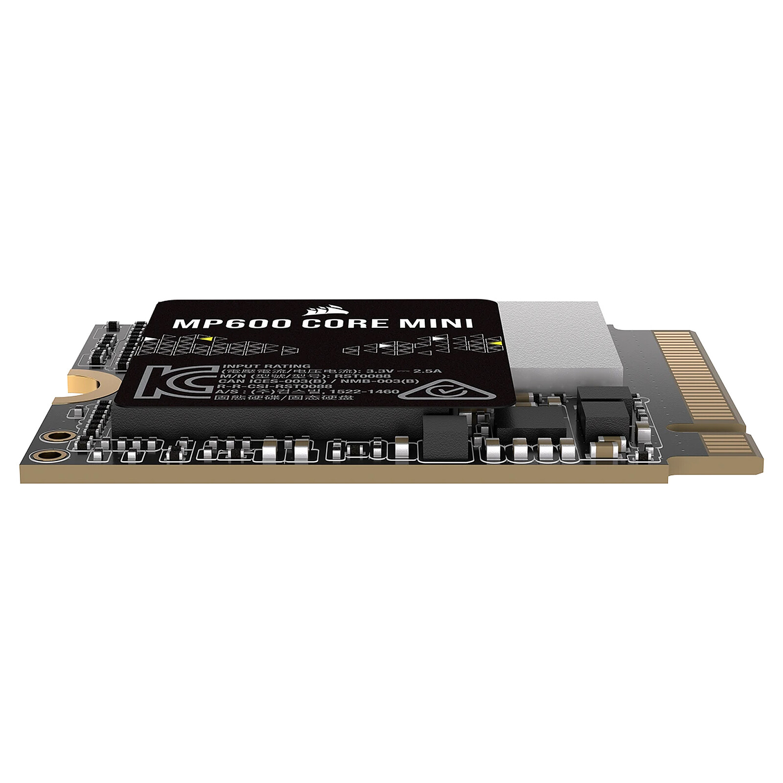 Corsair Force MP600 CORE MINI 1 To - Disque SSD 1 To NAND 3D TLC M.2 2230  PCI-E 4.0 4x NVMe 1.4 compatible Steam Deck et ASUS ROG Al - Cdiscount  Informatique
